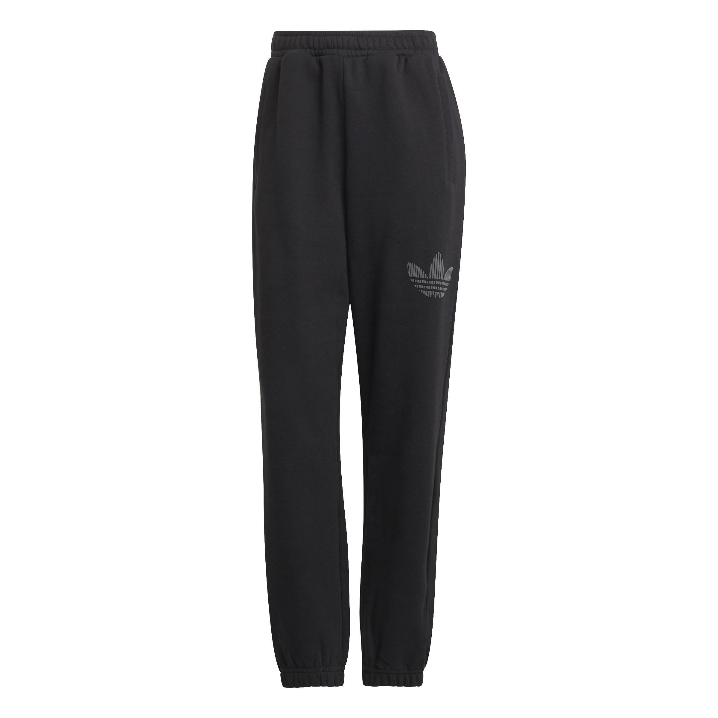 Trefoil Graphic Cuffed Joggers, Black, , large image number 2