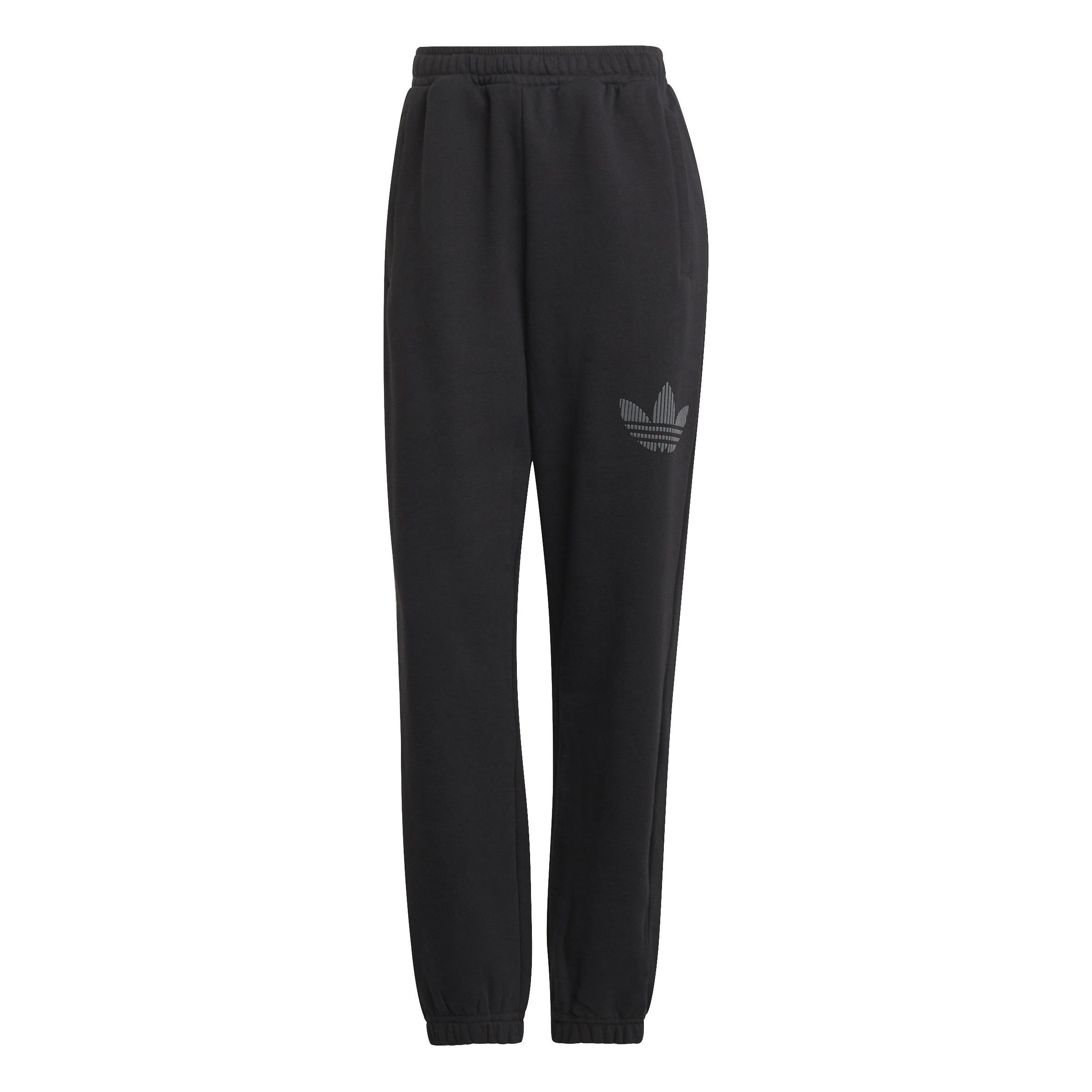 Trefoil Graphic Cuffed Joggers, Black, , large image number 3