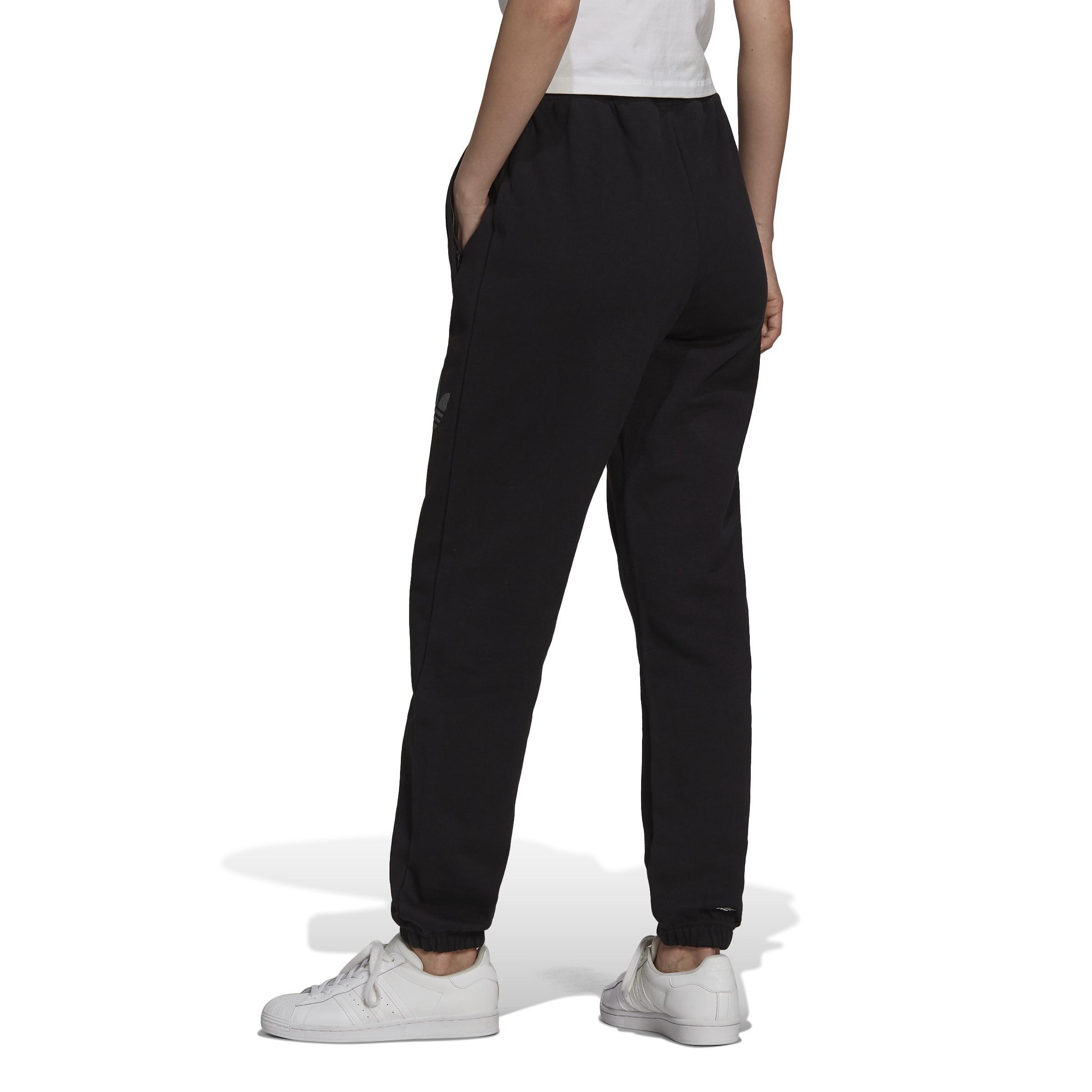 Trefoil Graphic Cuffed Joggers, Black, , large image number 4