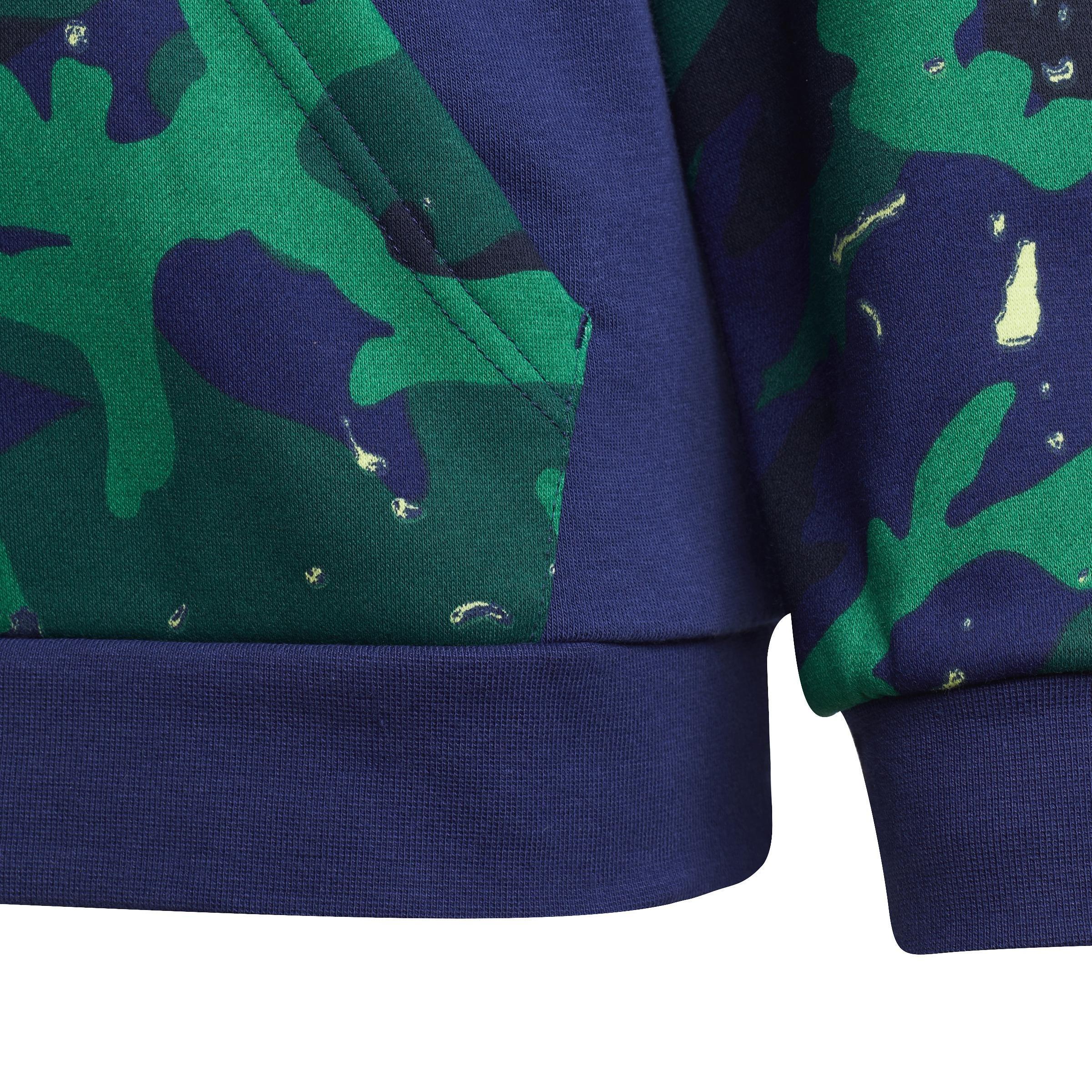 Kids Camo-Print Hoodie, Blue, A901_ONE, large image number 4