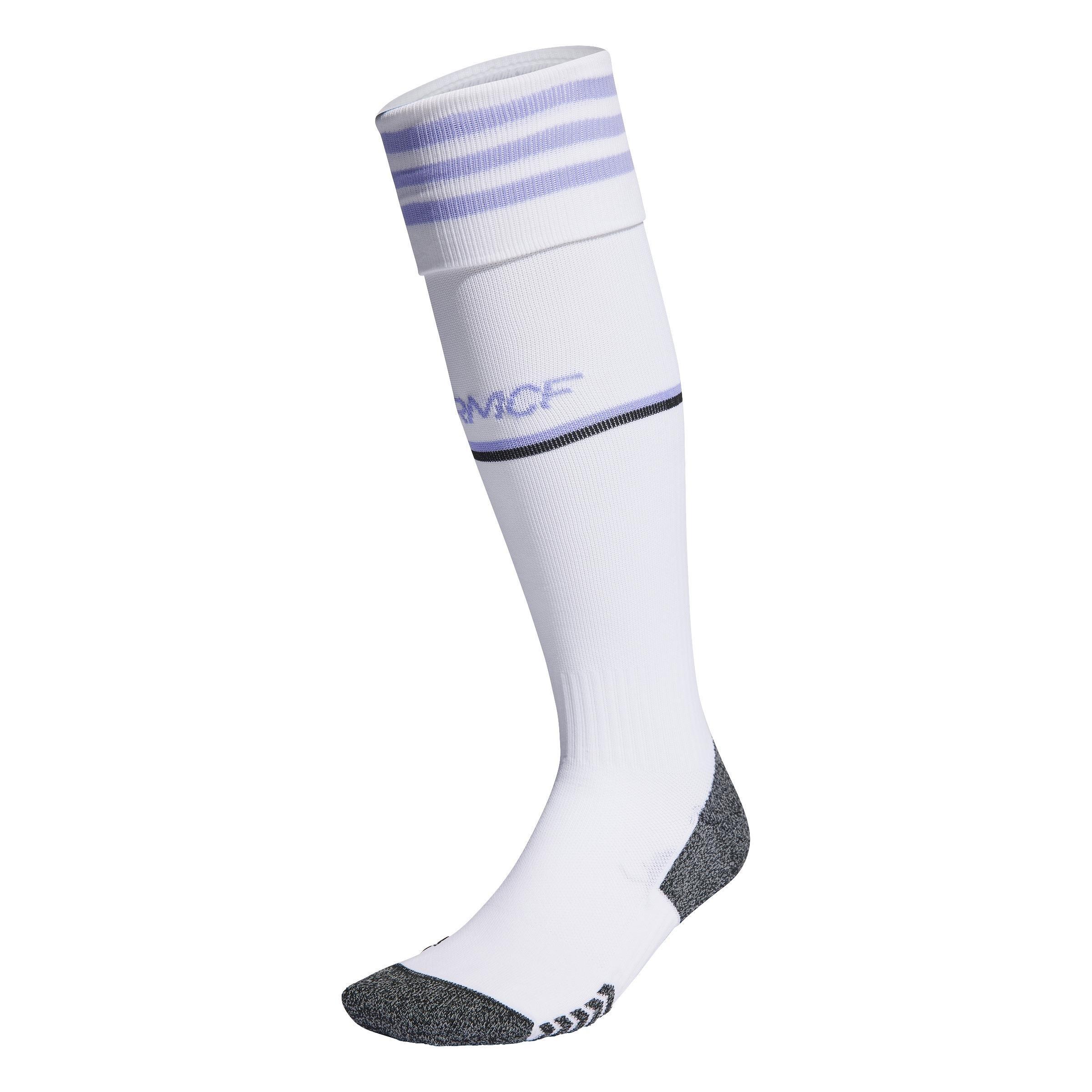 Unisex Real Madrid 22/23 Home Socks, White, A901_ONE, large image number 4