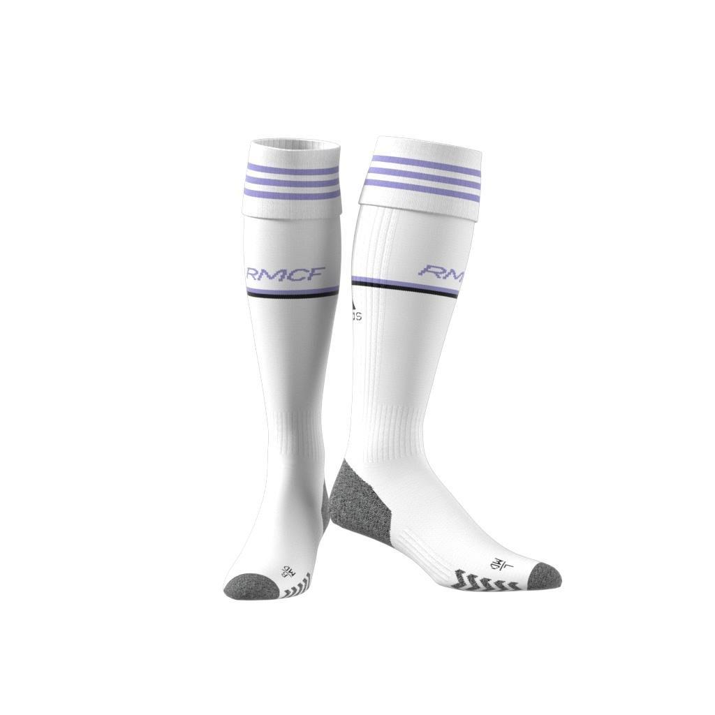 Unisex Real Madrid 22/23 Home Socks, White, A901_ONE, large image number 7