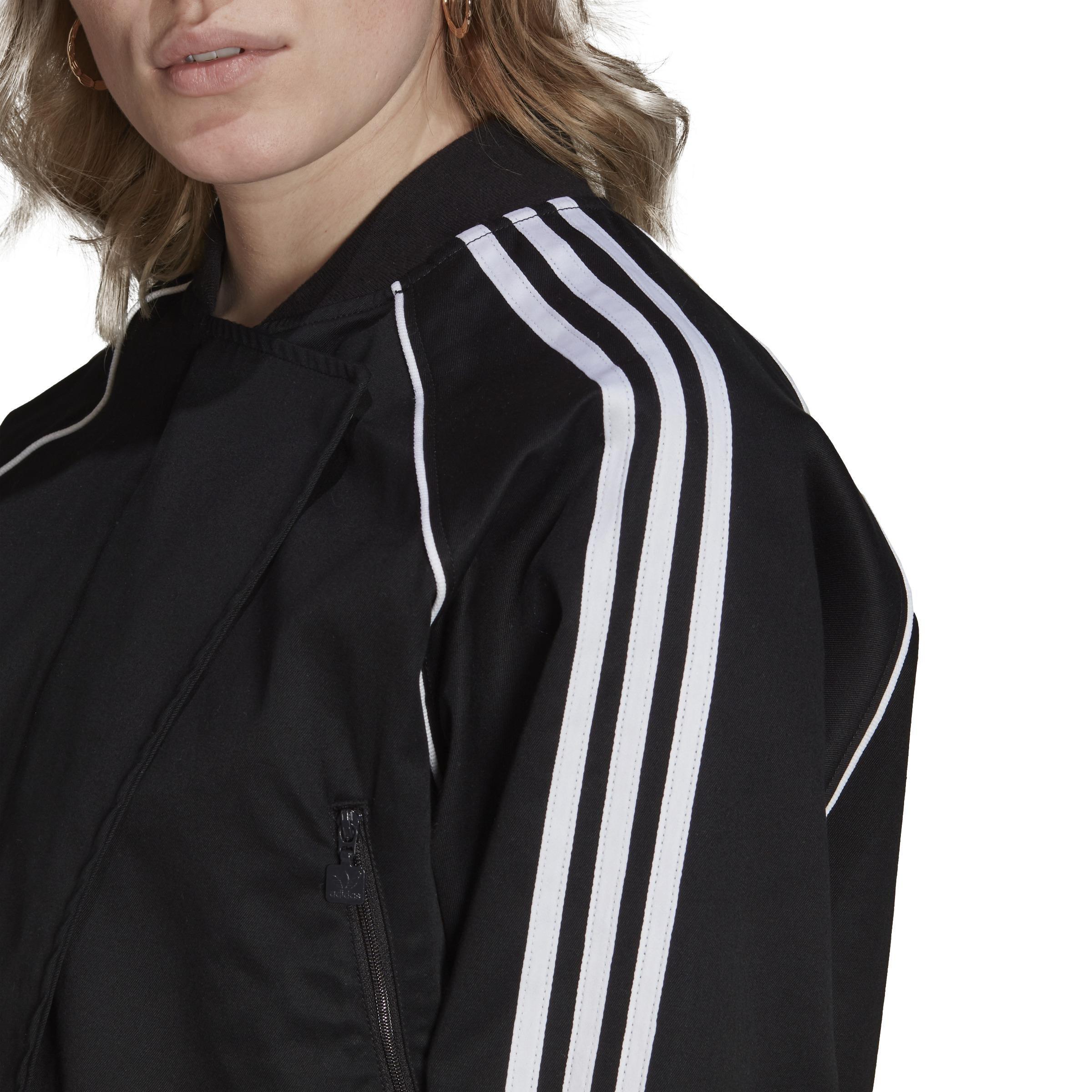 Asymmetric Superstar Track Jacket, Black, A901_ONE, large image number 2
