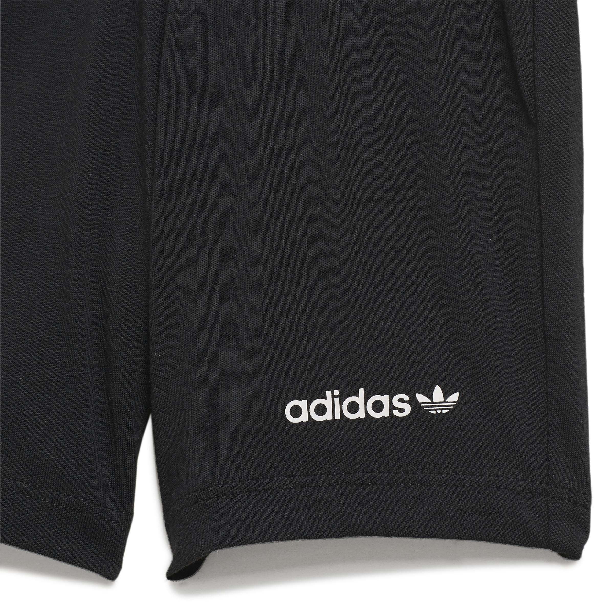 Unisex Kids Adicolor Shorts And T-Shirt Set, Black, A901_ONE, large image number 2