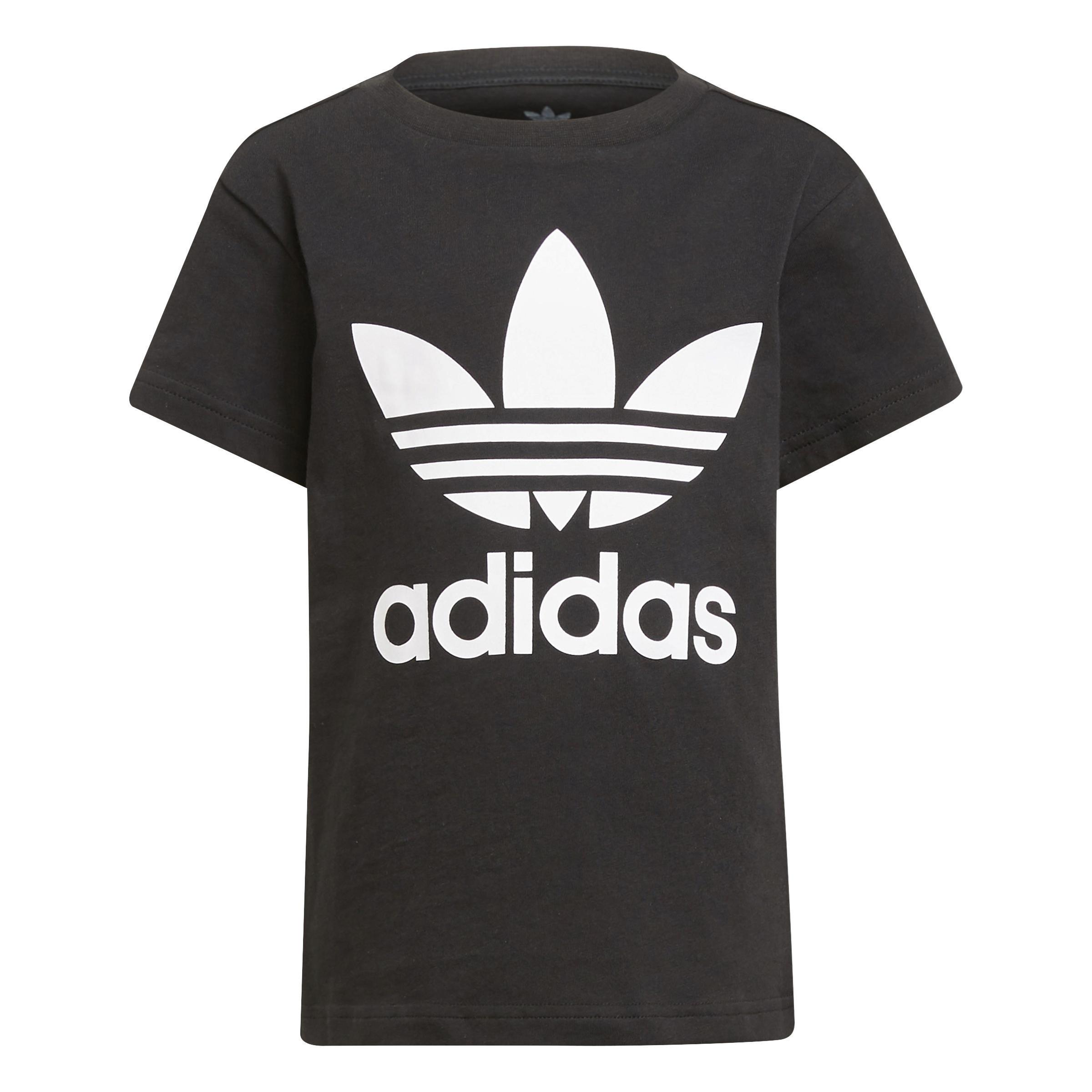Unisex Kids Adicolor Trefoil T-Shirt, Black, A901_ONE, large image number 1