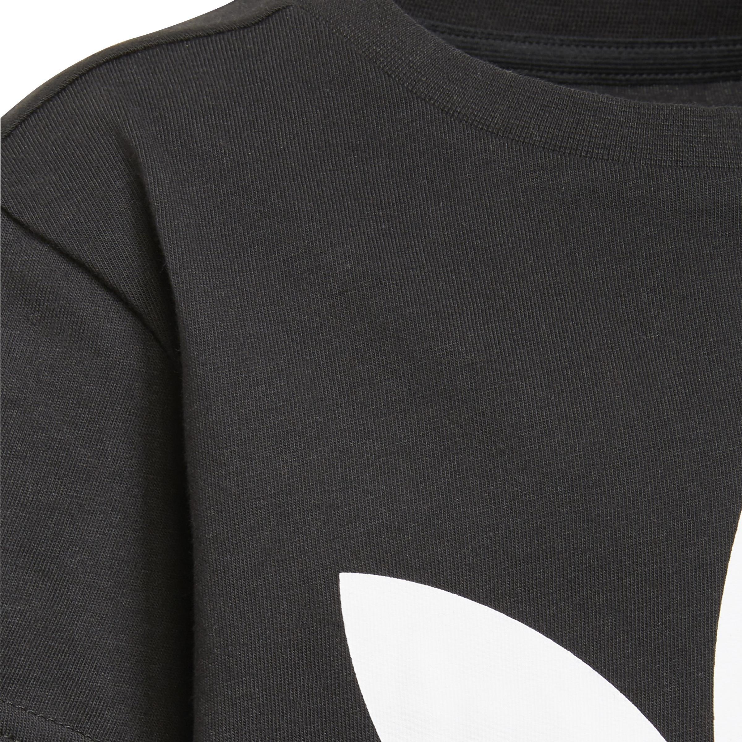 Unisex Kids Adicolor Trefoil T-Shirt, Black, A901_ONE, large image number 4