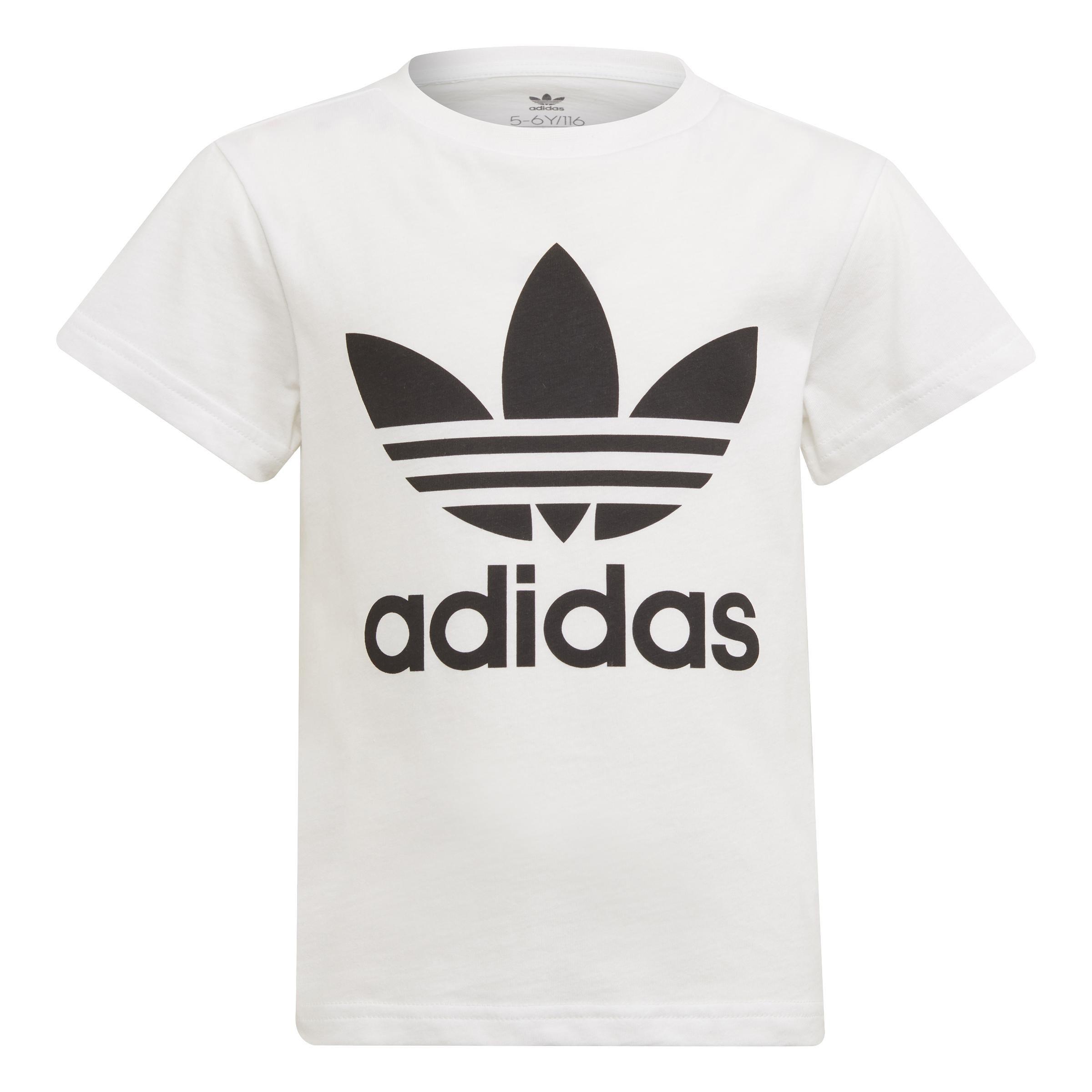 Unisex Kids Adicolor Trefoil T-Shirt, White, A901_ONE, large image number 0