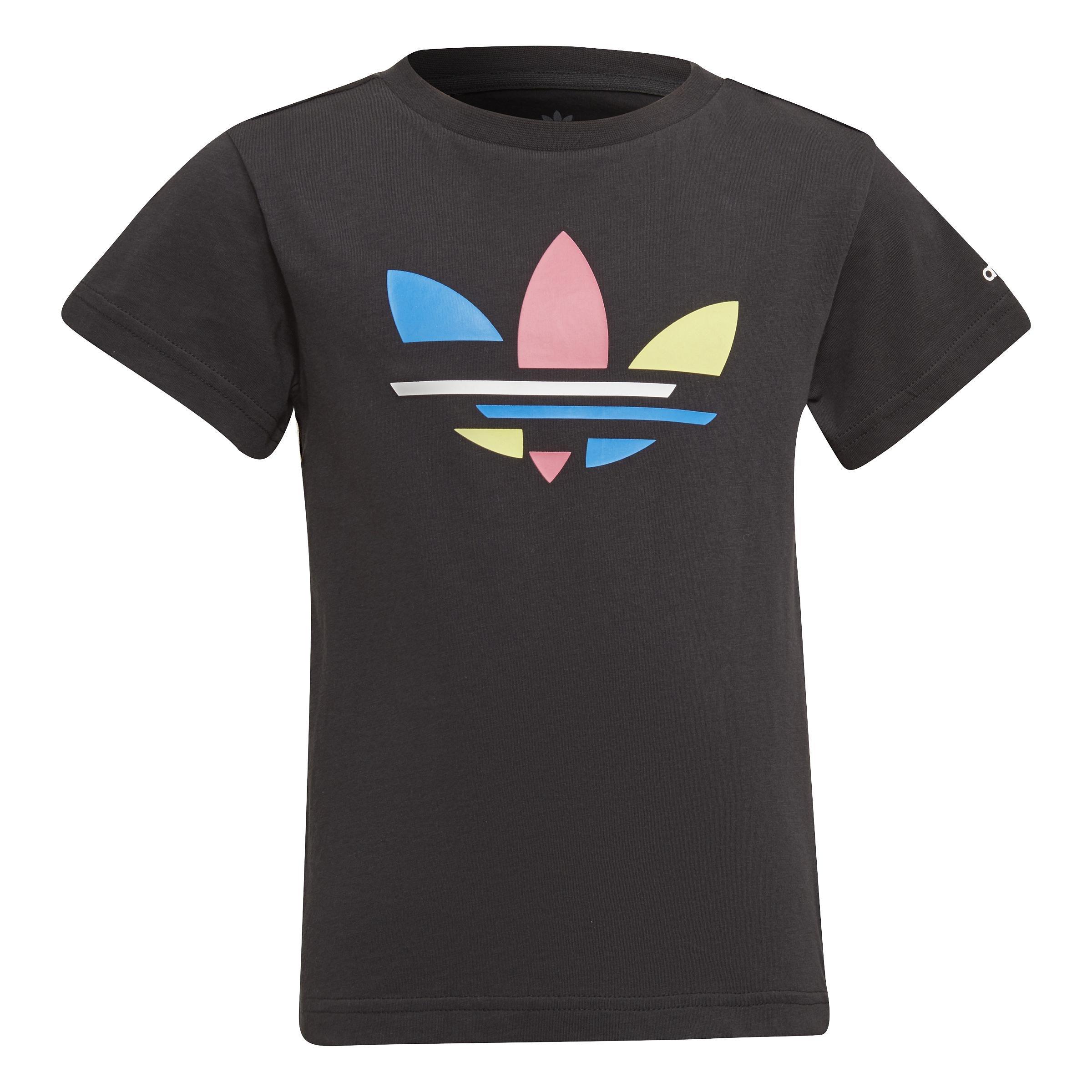 Unisex Kids Adicolor T-Shirt, Black, A901_ONE, large image number 0