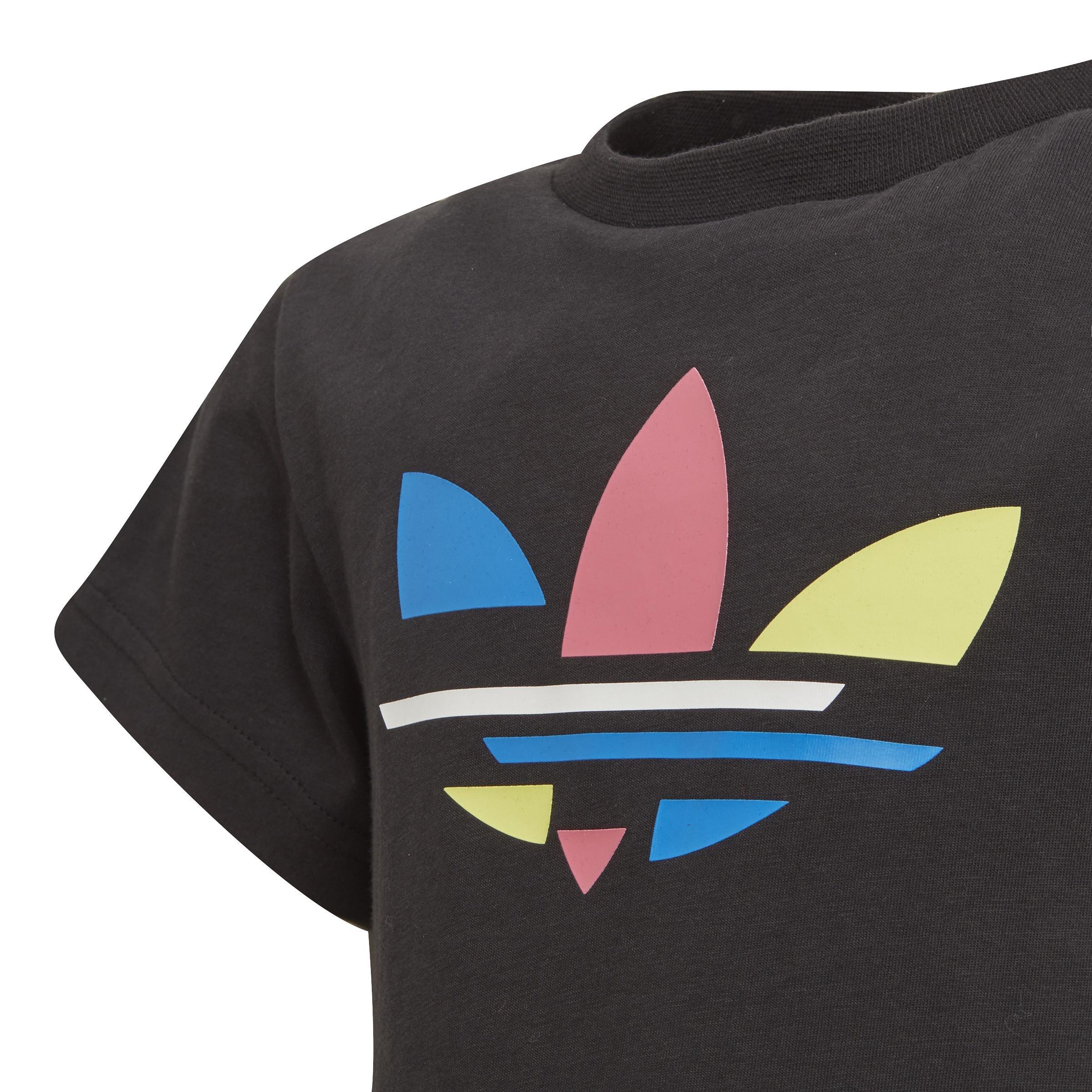 Unisex Kids Adicolor T-Shirt, Black, A901_ONE, large image number 3
