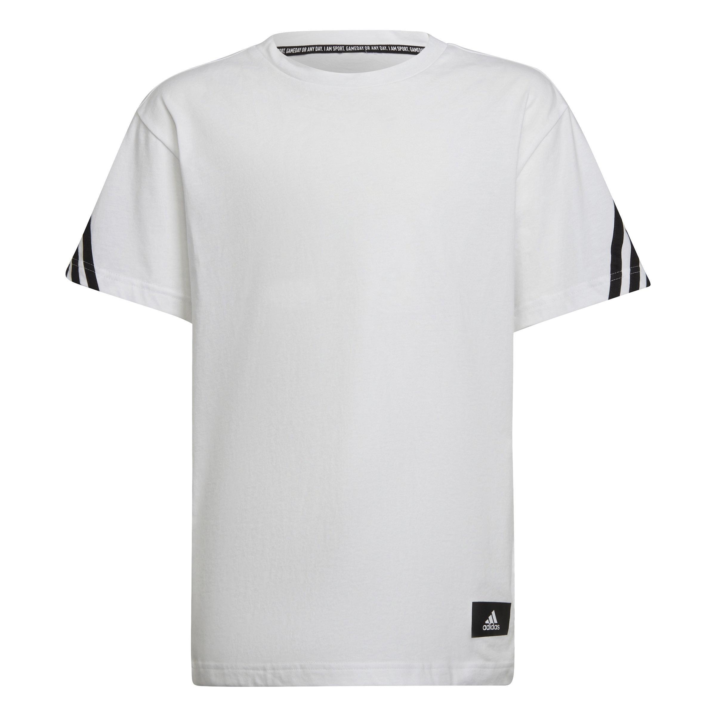 Kids Future Icons 3-Stripes T-shirt, White, , large image number 0