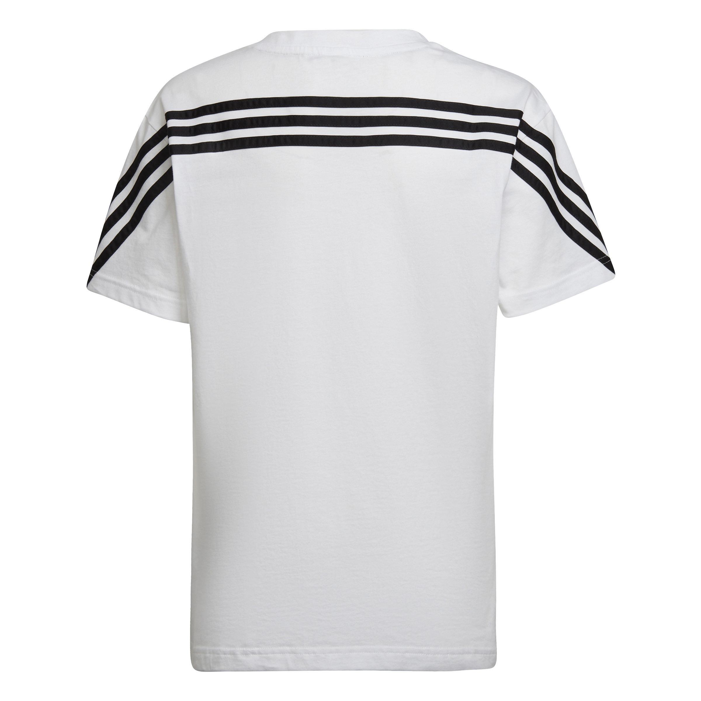 Kids Future Icons 3-Stripes T-shirt, White, , large image number 2