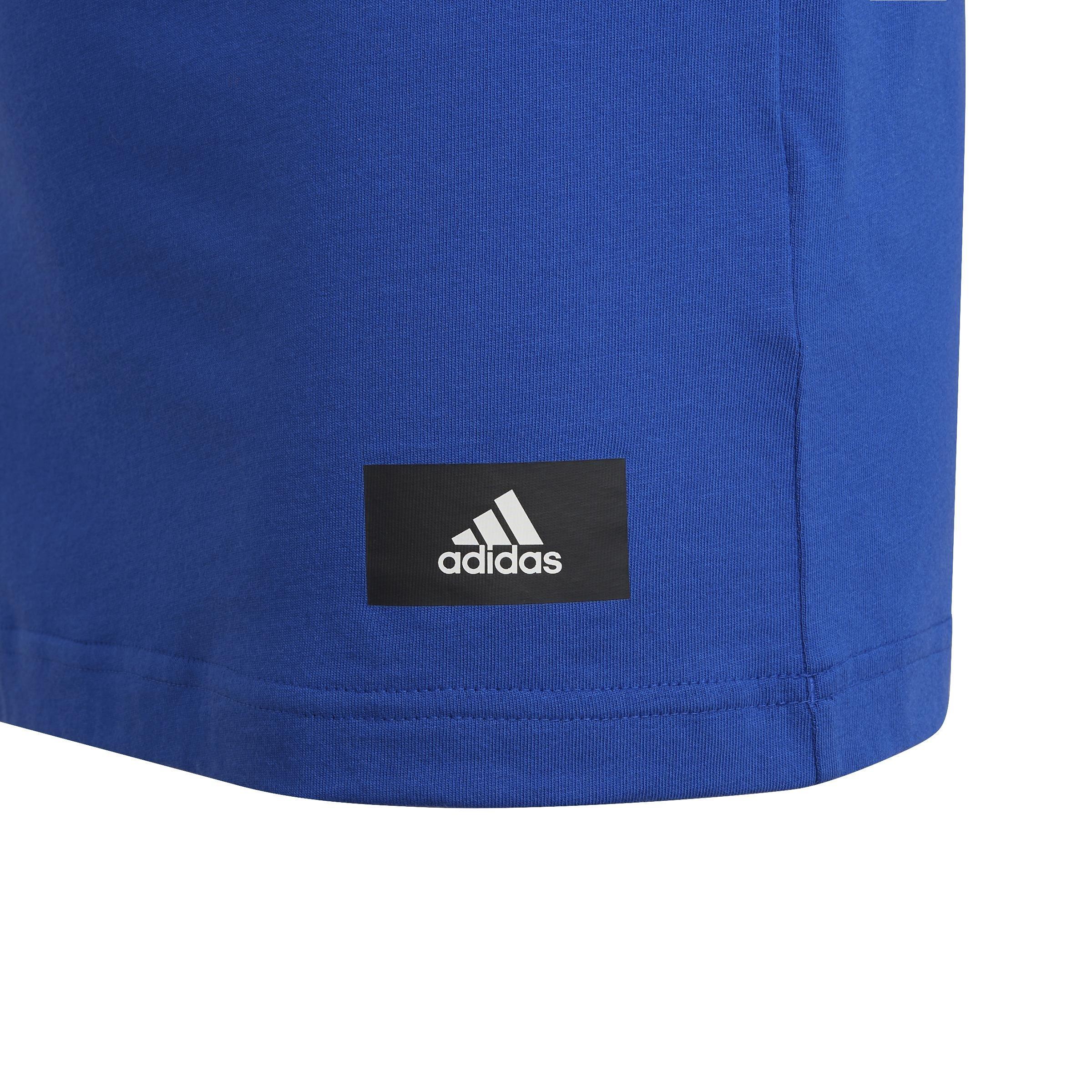 Kids Future Icons 3-Stripes T-Shirt, Blue, A901_ONE, large image number 3