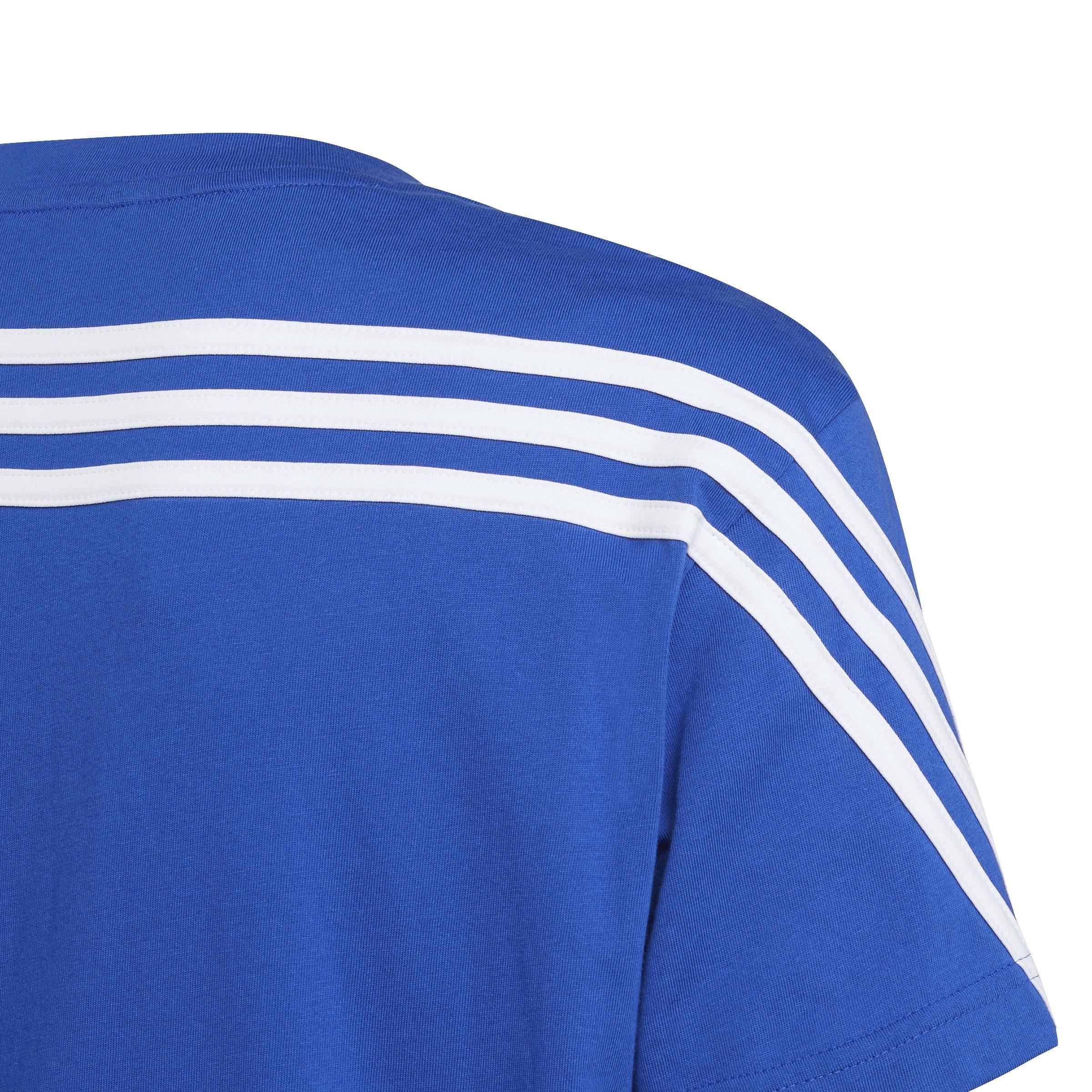 Kids Future Icons 3-Stripes T-Shirt, Blue, A901_ONE, large image number 4