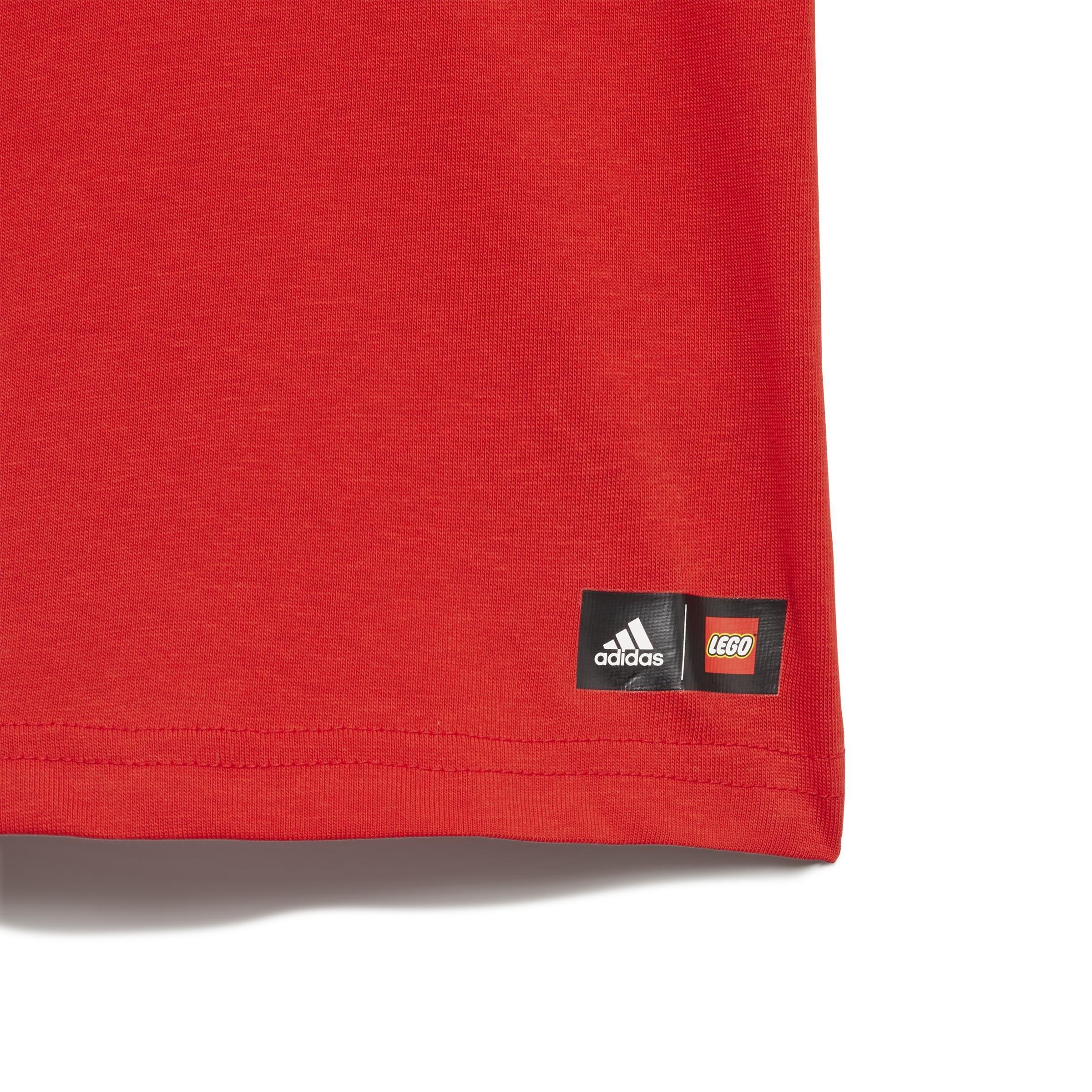 Unisex Kids Classic Lego T-Shirt And Shorts Set, Red, , large image number 1