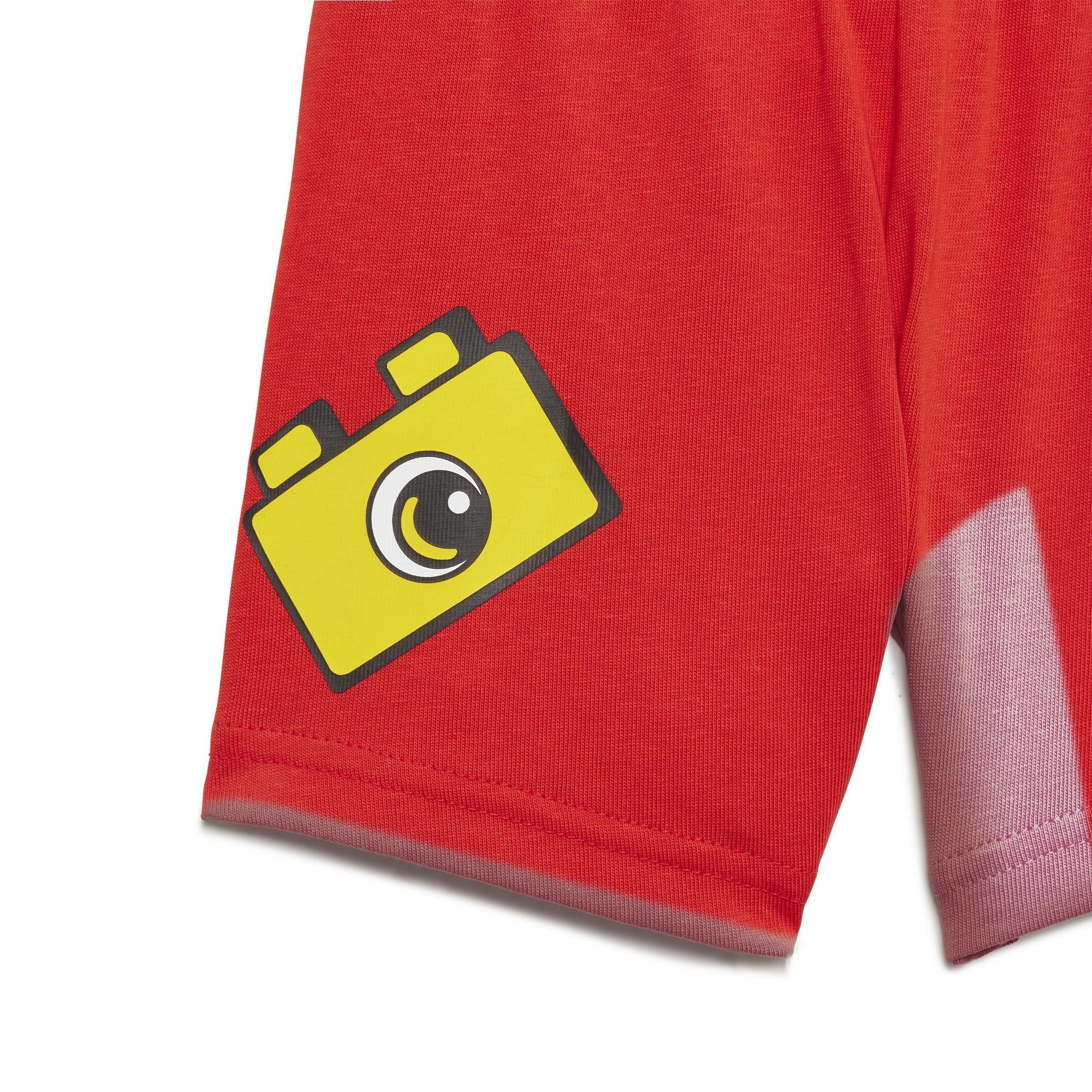 Unisex Kids Classic Lego T-Shirt And Shorts Set, Red, , large image number 2