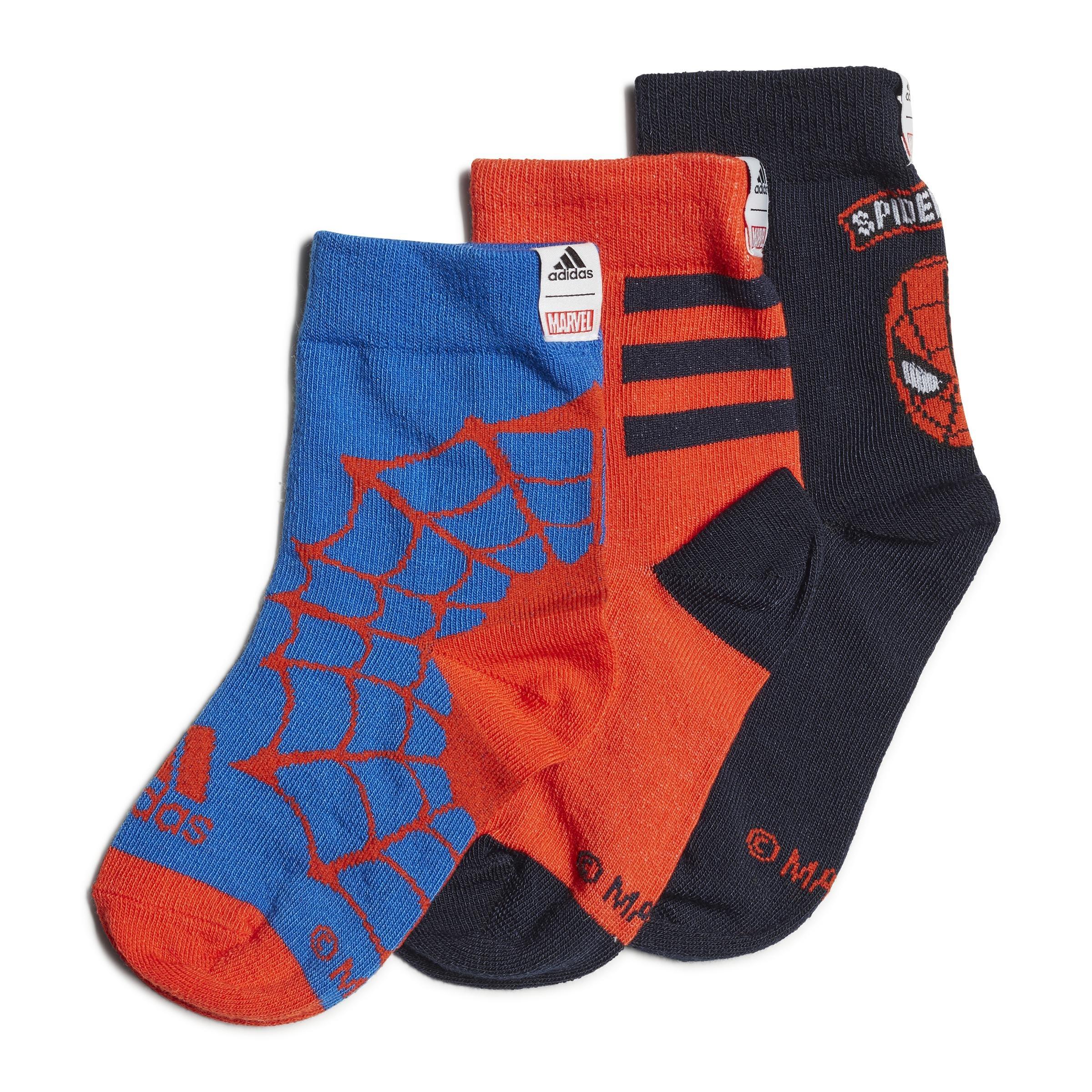 Marvel Spider-Man Primegreen Socks 3 Pairs, Blue, A901_ONE, large image number 0