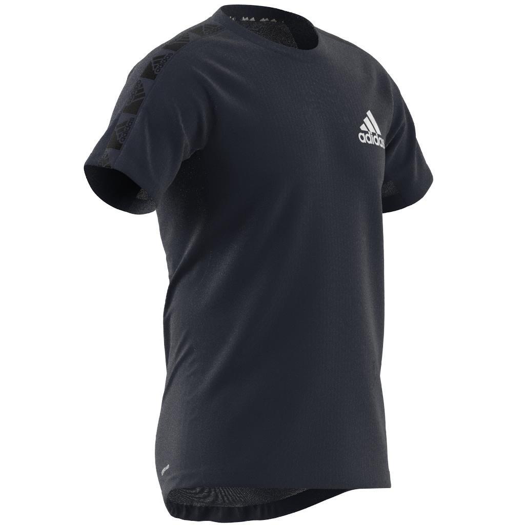 AEROREADY Designed to Move Sport Motion Logo T-Shirt, Blue, A901_ONE, large image number 3