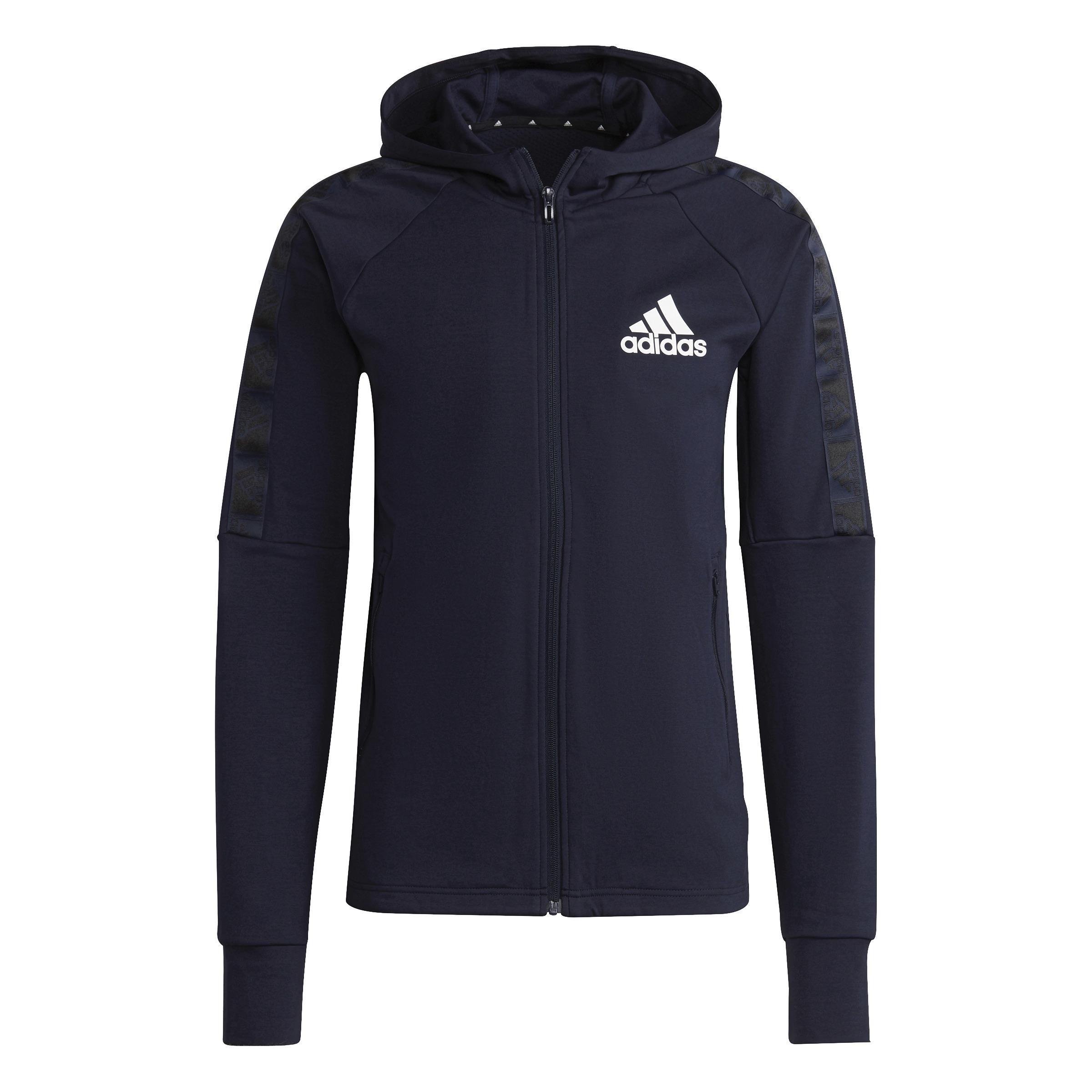 AEROREADY Designed to Move Sport Motion Logo Hoodie, Blue, , large image number 0