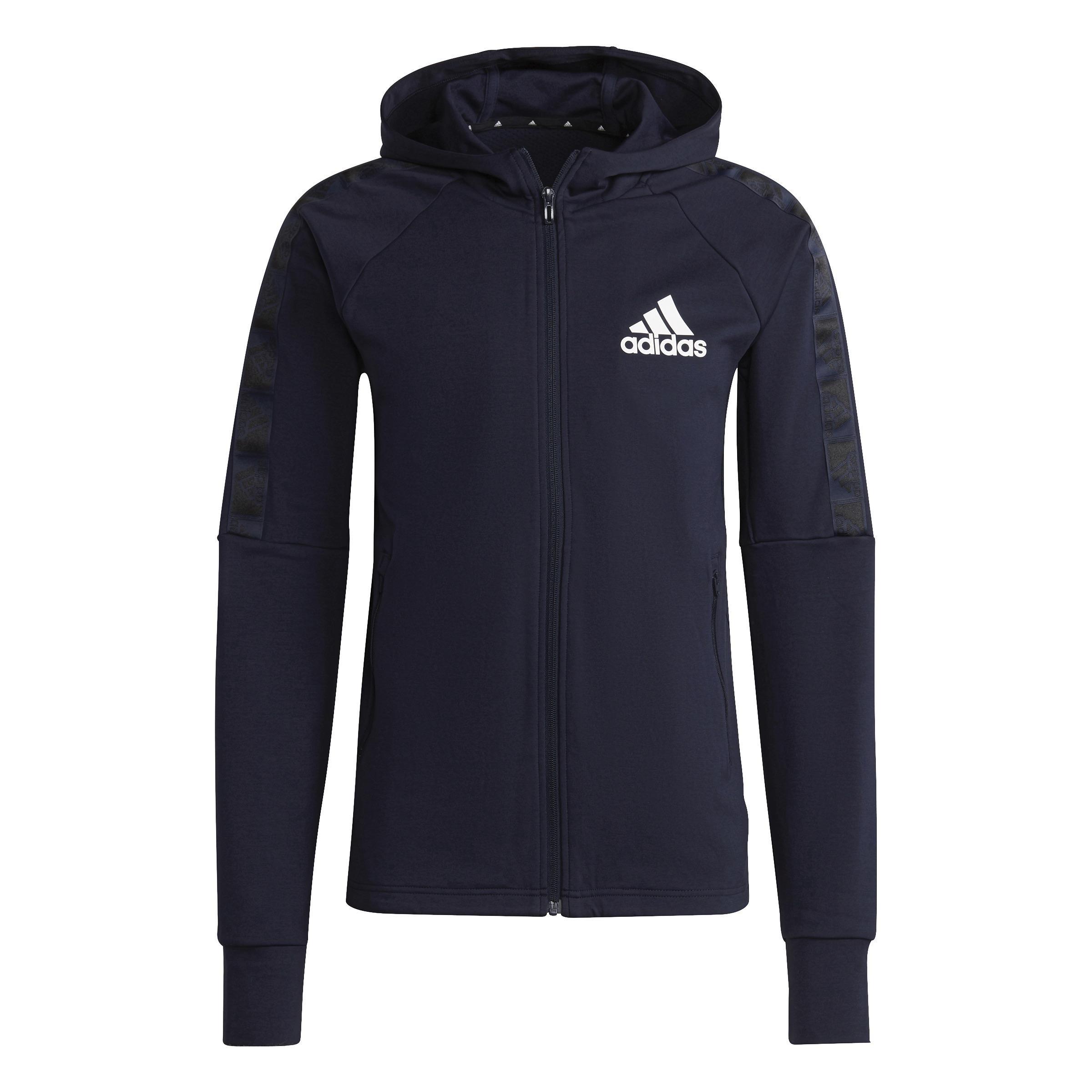 AEROREADY Designed to Move Sport Motion Logo Hoodie, Blue, , large image number 1