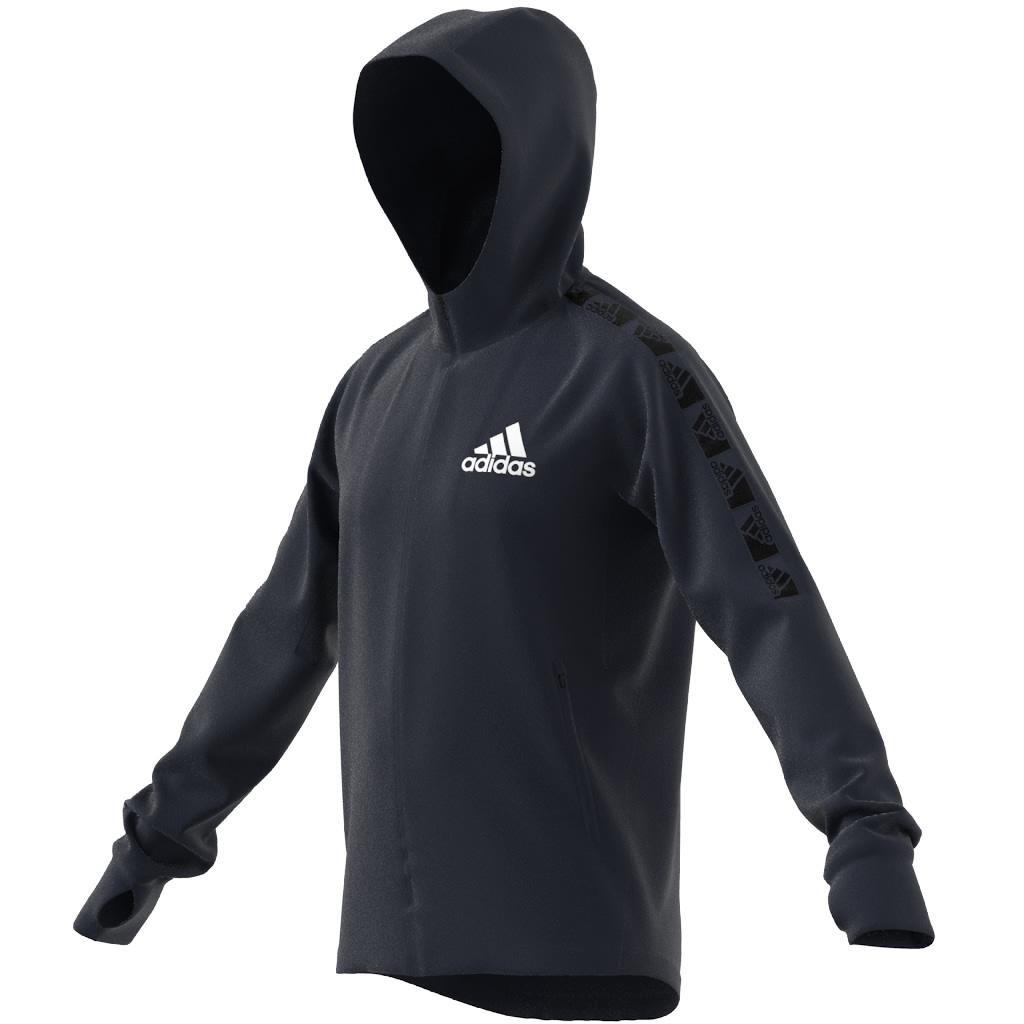 AEROREADY Designed to Move Sport Motion Logo Hoodie, Blue, , large image number 2