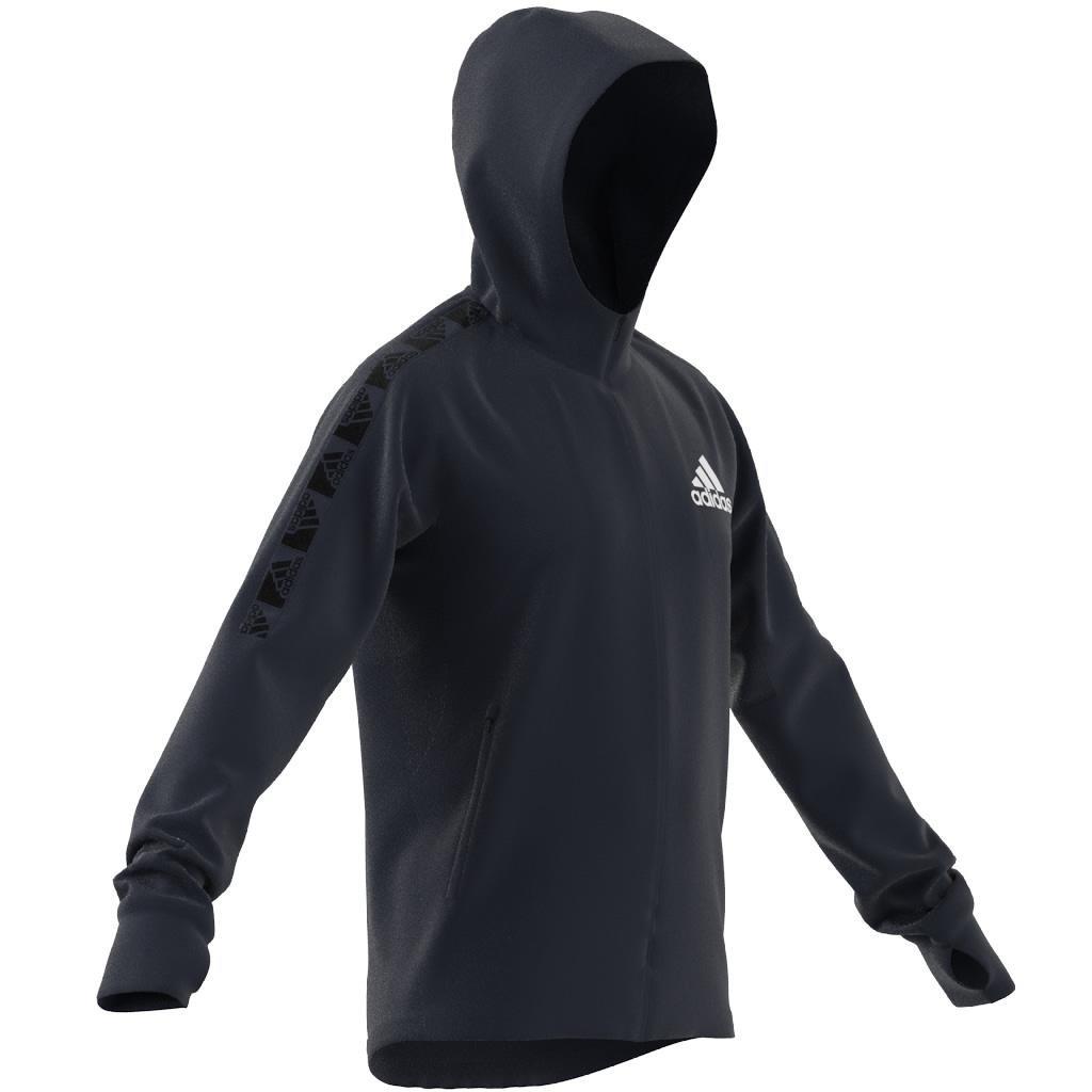 AEROREADY Designed to Move Sport Motion Logo Hoodie, Blue, , large image number 4