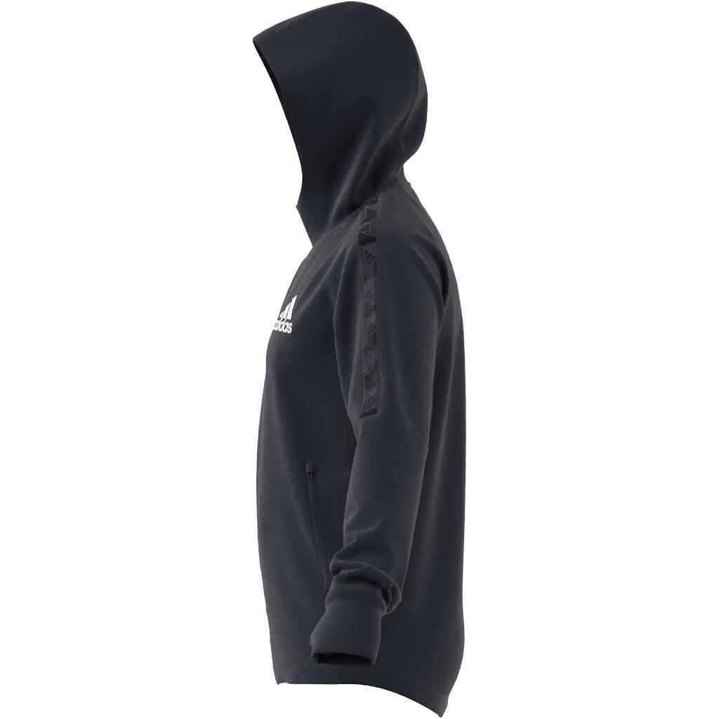 AEROREADY Designed to Move Sport Motion Logo Hoodie, Blue, A901_ONE, large image number 9