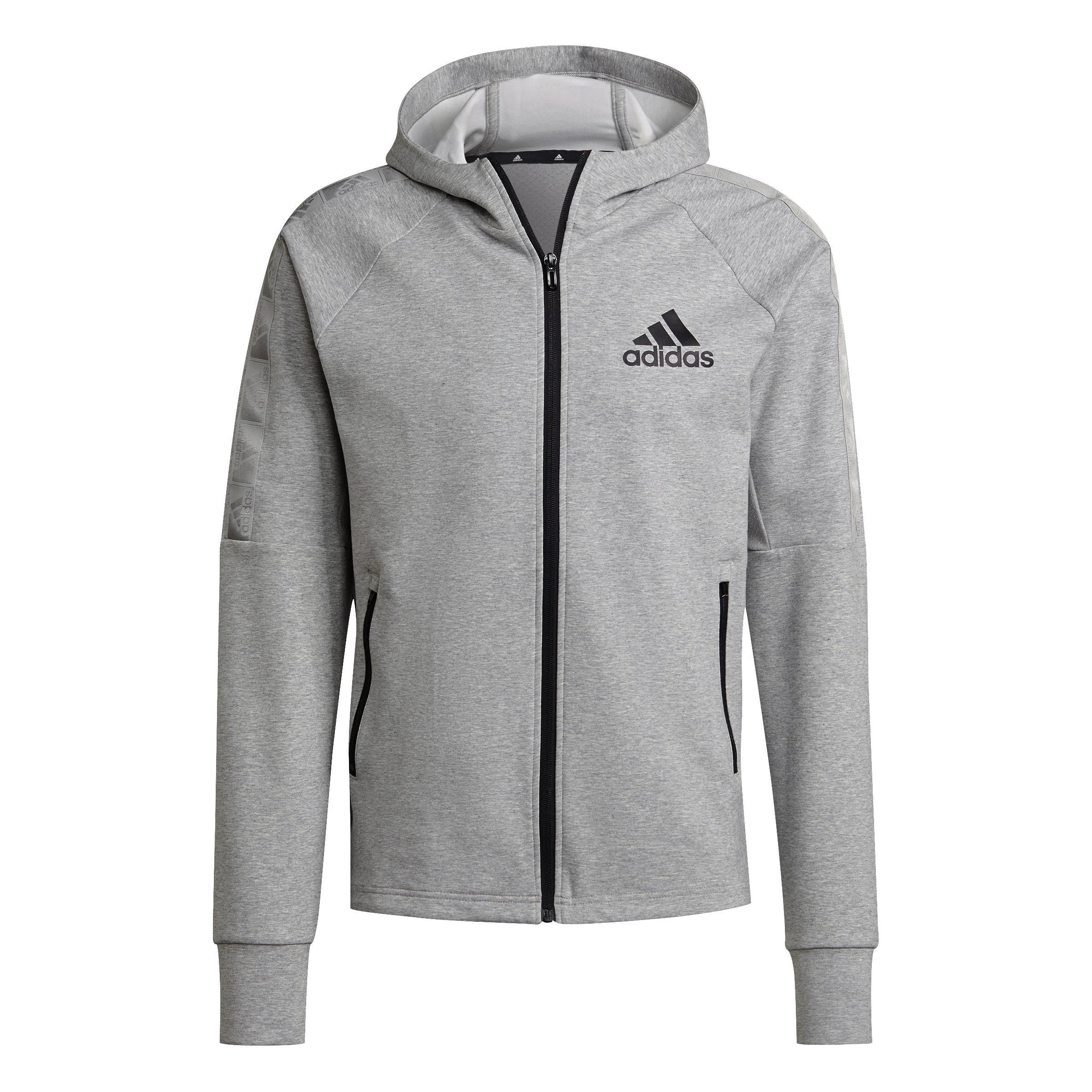 AEROREADY Designed to Move Sport Motion Logo Hoodie, Grey, A901_ONE, large image number 1