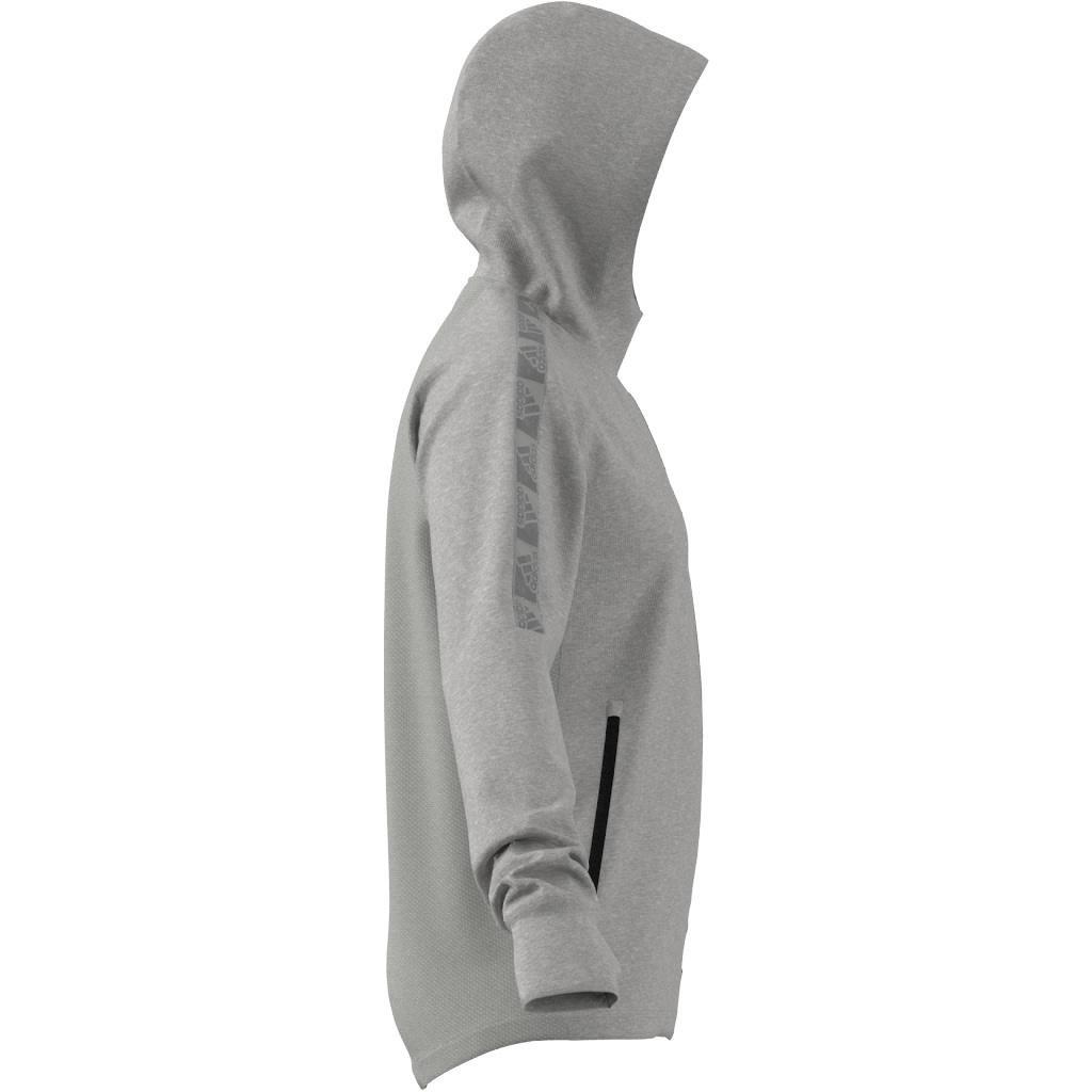 AEROREADY Designed to Move Sport Motion Logo Hoodie, Grey, A901_ONE, large image number 3