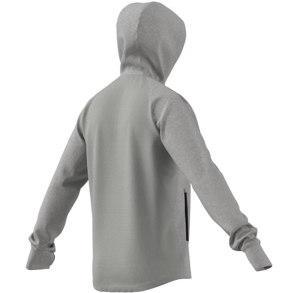 AEROREADY Designed to Move Sport Motion Logo Hoodie, Grey, A901_ONE, large image number 5