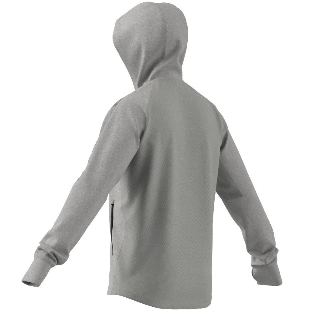 AEROREADY Designed to Move Sport Motion Logo Hoodie, Grey, A901_ONE, large image number 6