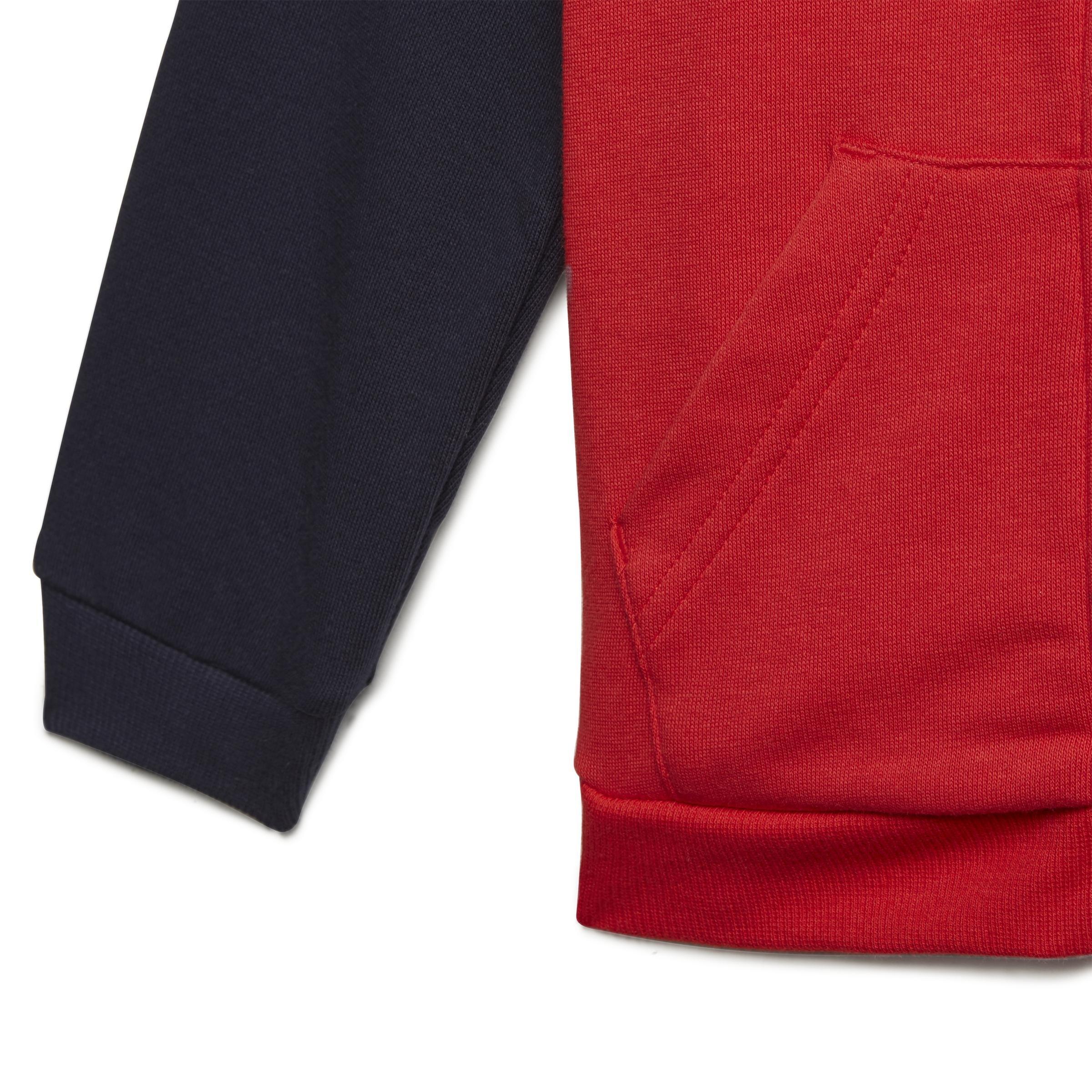 Unisex Kids Badge of Sport Full-Zip Hoodie Jogger Set, Red, A901_ONE, large image number 4