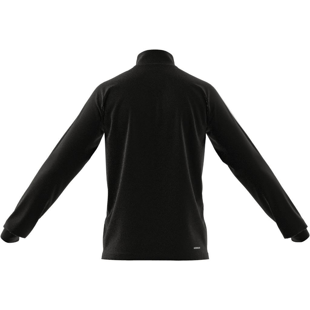 Aeroready Sereno Cut 3-Stripes Slim 1/4-Zip Training Top, Black, A901_ONE, large image number 4