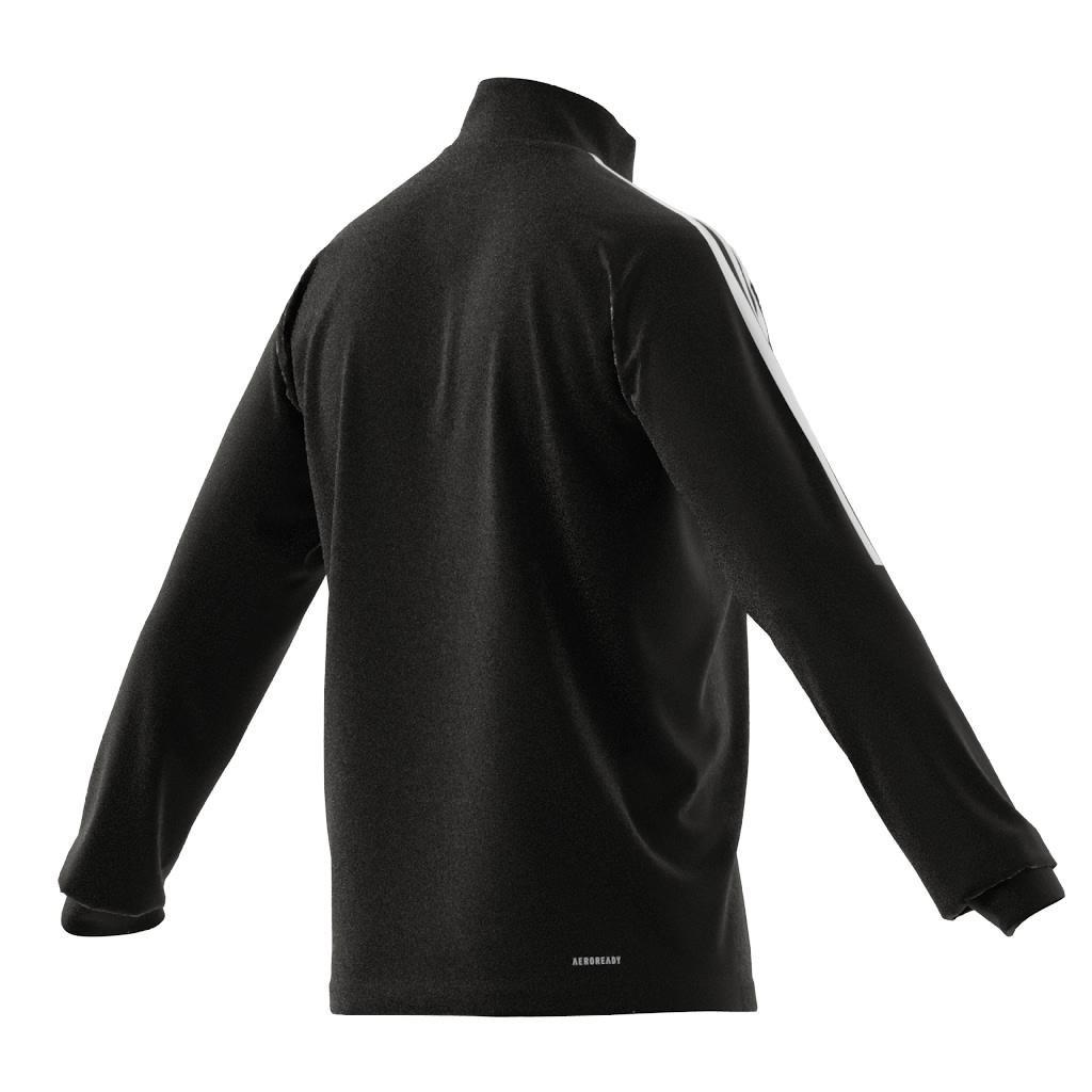 Aeroready Sereno Cut 3-Stripes Slim 1/4-Zip Training Top, Black, A901_ONE, large image number 8