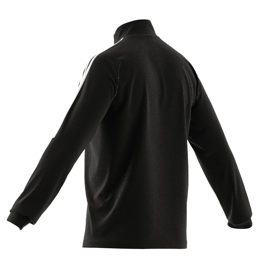 Aeroready Sereno Cut 3-Stripes Slim 1/4-Zip Training Top, Black, A901_ONE, large image number 9