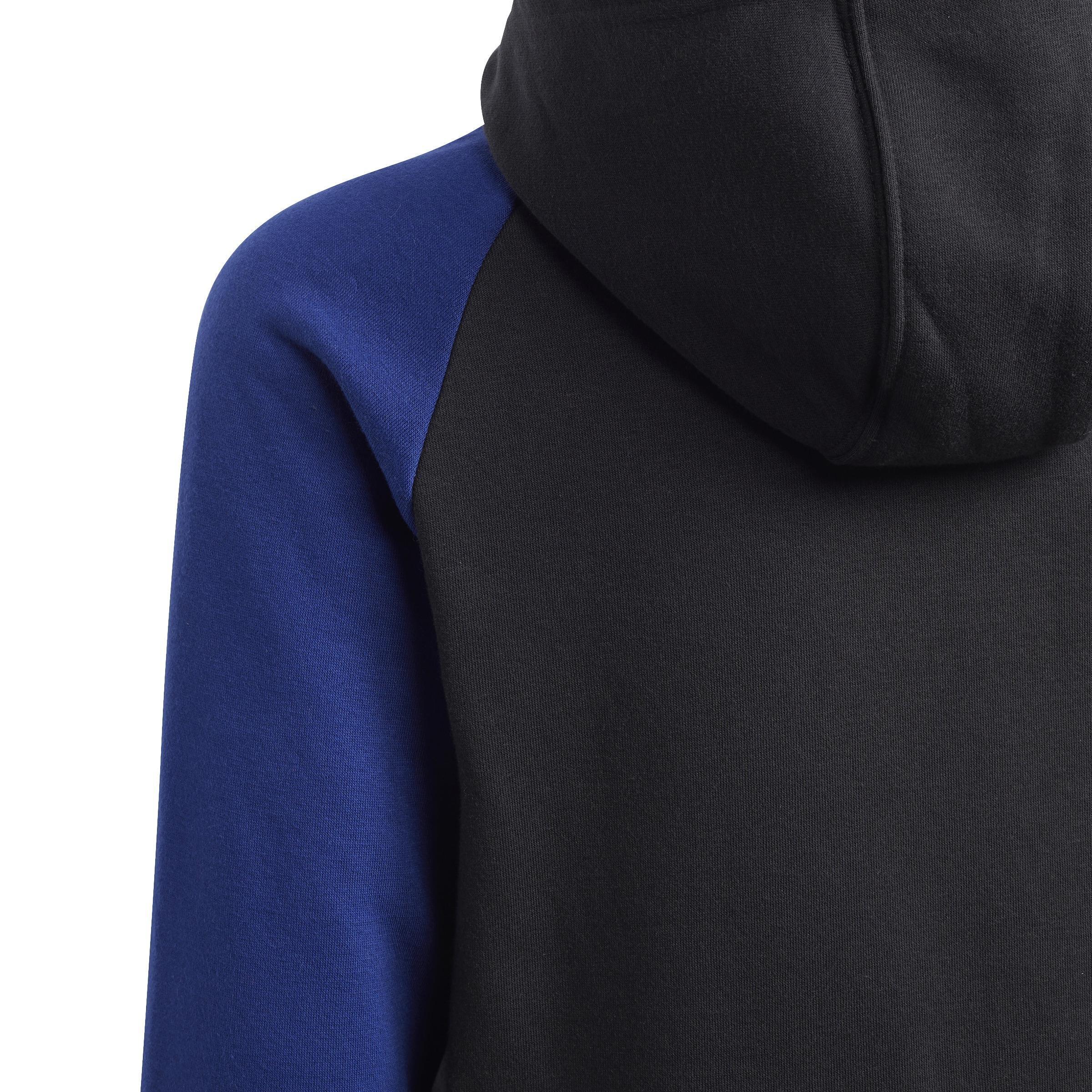 Unisex Kids Sprt Hoodie, Black, A901_ONE, large image number 4