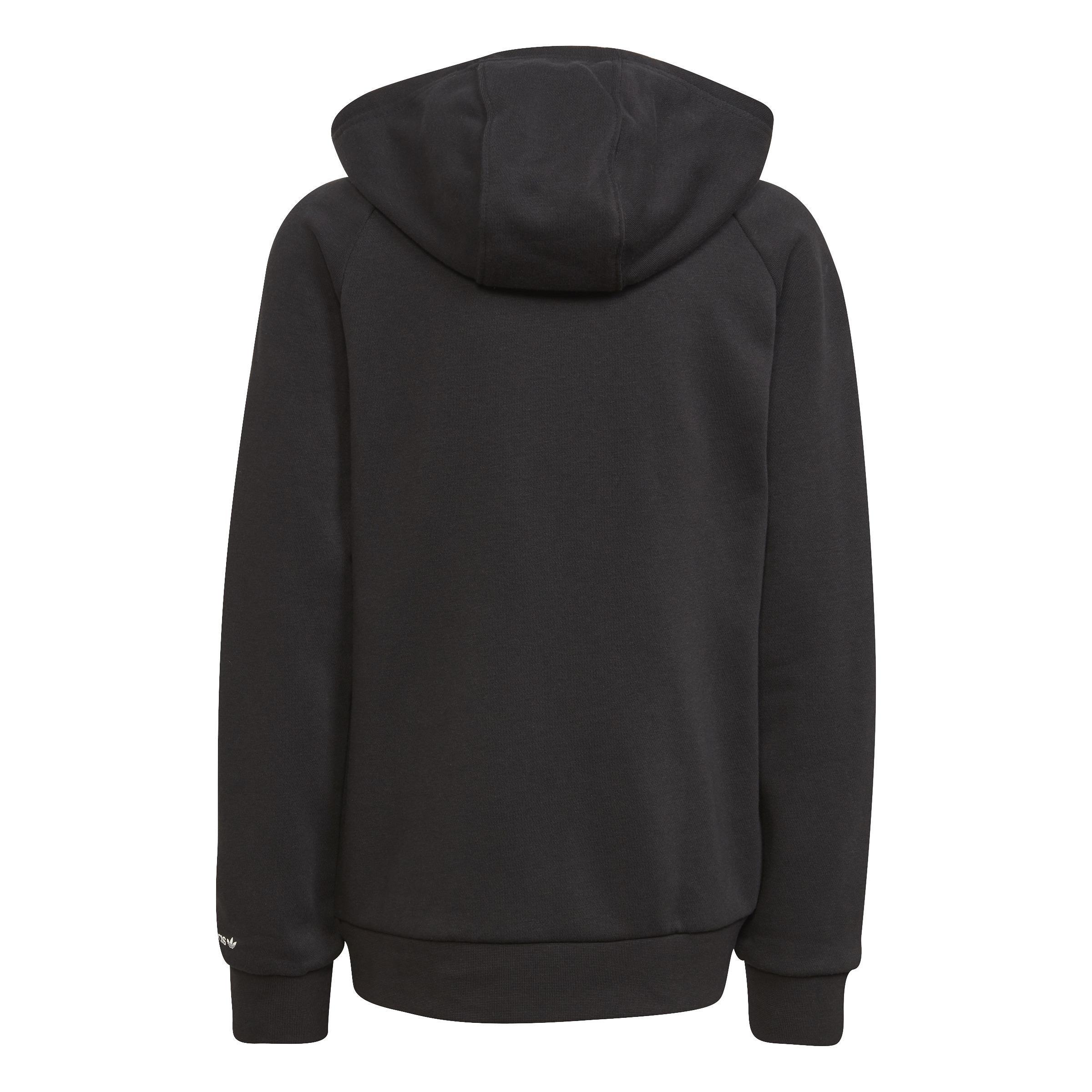 Kids Unisex Adicolor Hoodie, Black, A901_ONE, large image number 1