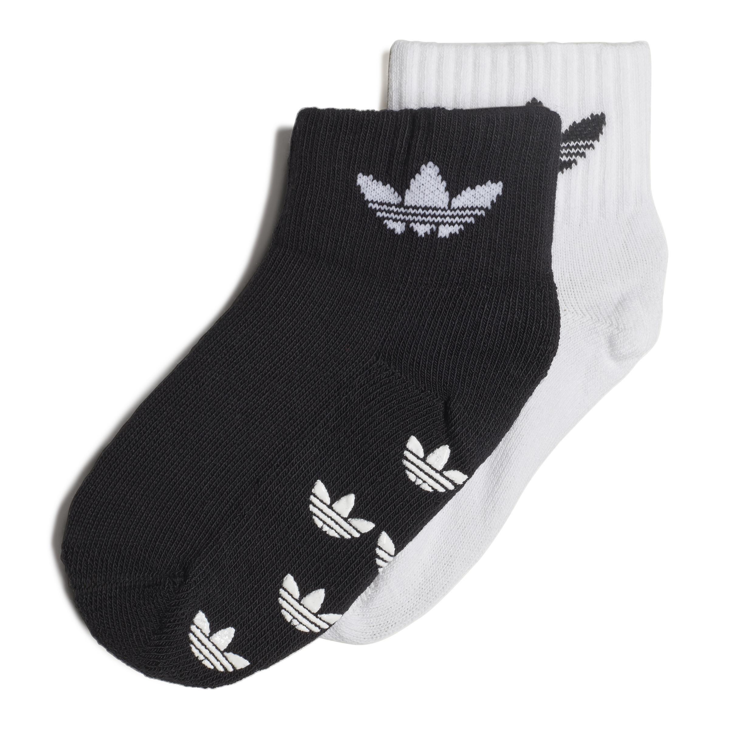 Unisex Anti-Slip Socks 2 Pairs, Black, A901_ONE, large image number 0