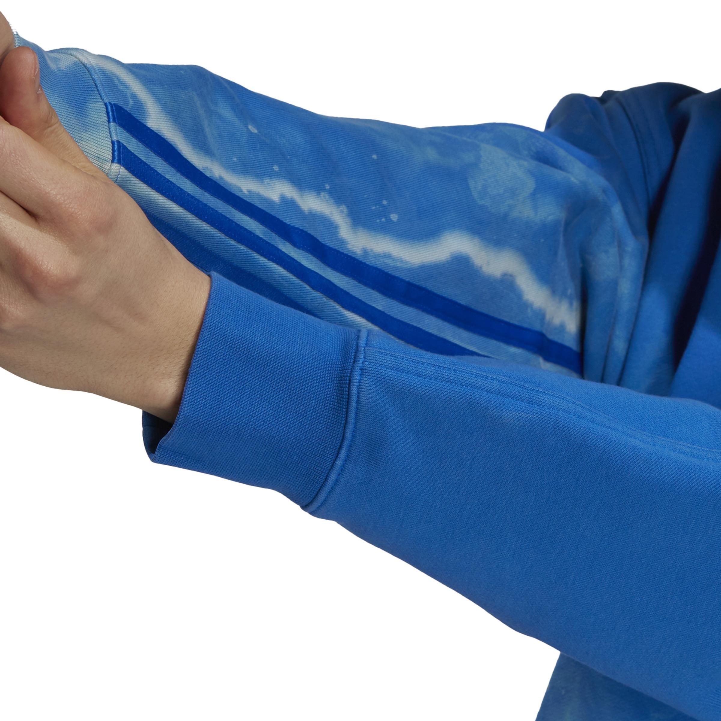 Blue Version Tie-Dyed Crew Sweatshirt, Blue, A901_ONE, large image number 4