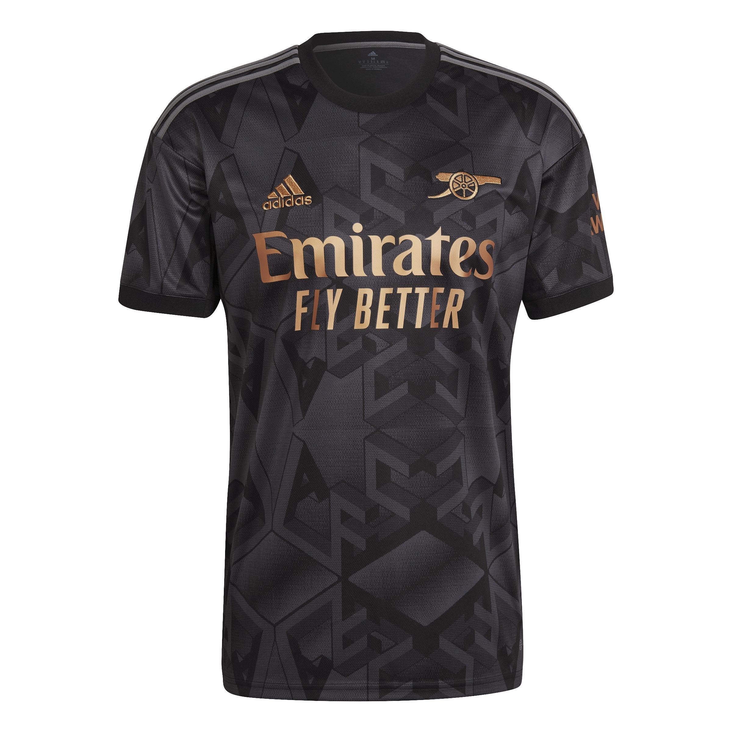Arsenal 22/23 Away Jersey, Black, , large image number 1