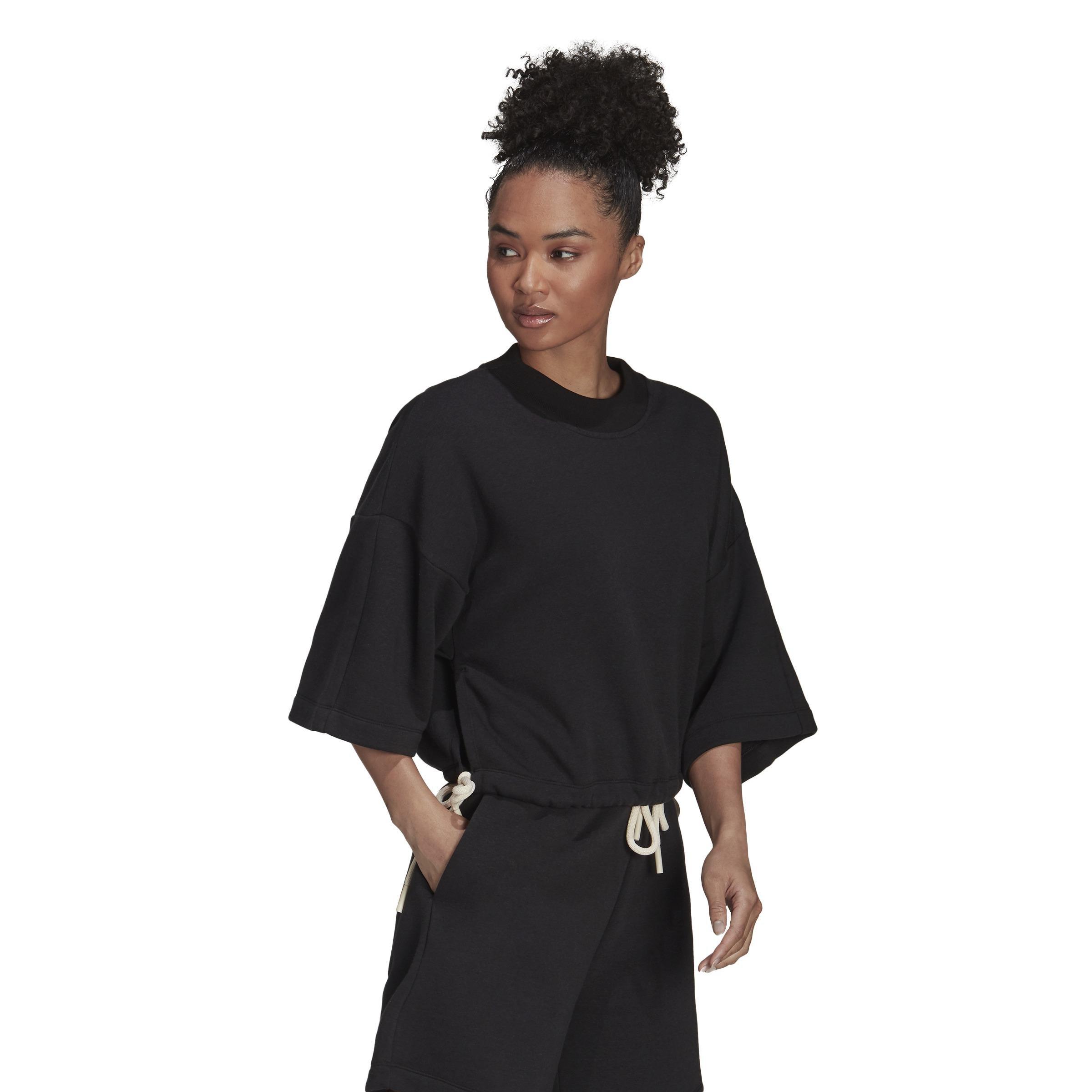 Sportswear Studio Lounge Fleece Sweatshirt, Black, , large image number 0