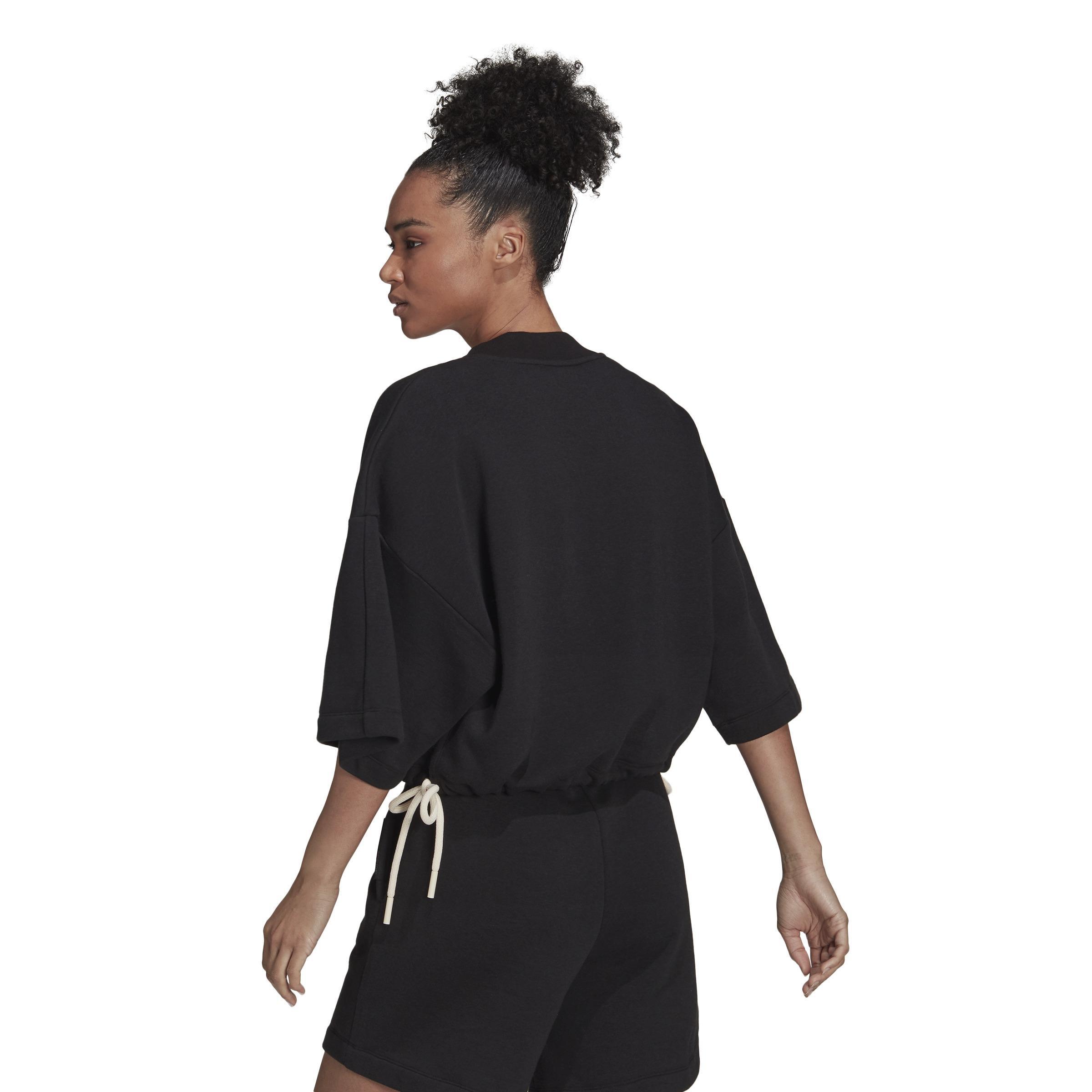 Sportswear Studio Lounge Fleece Sweatshirt, Black, , large image number 5