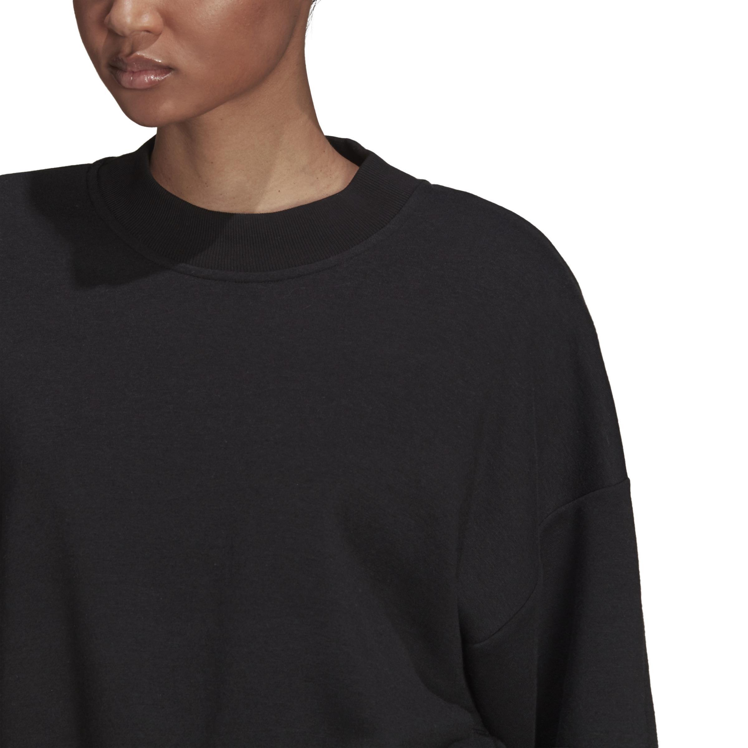 Sportswear Studio Lounge Fleece Sweatshirt, Black, , large image number 7