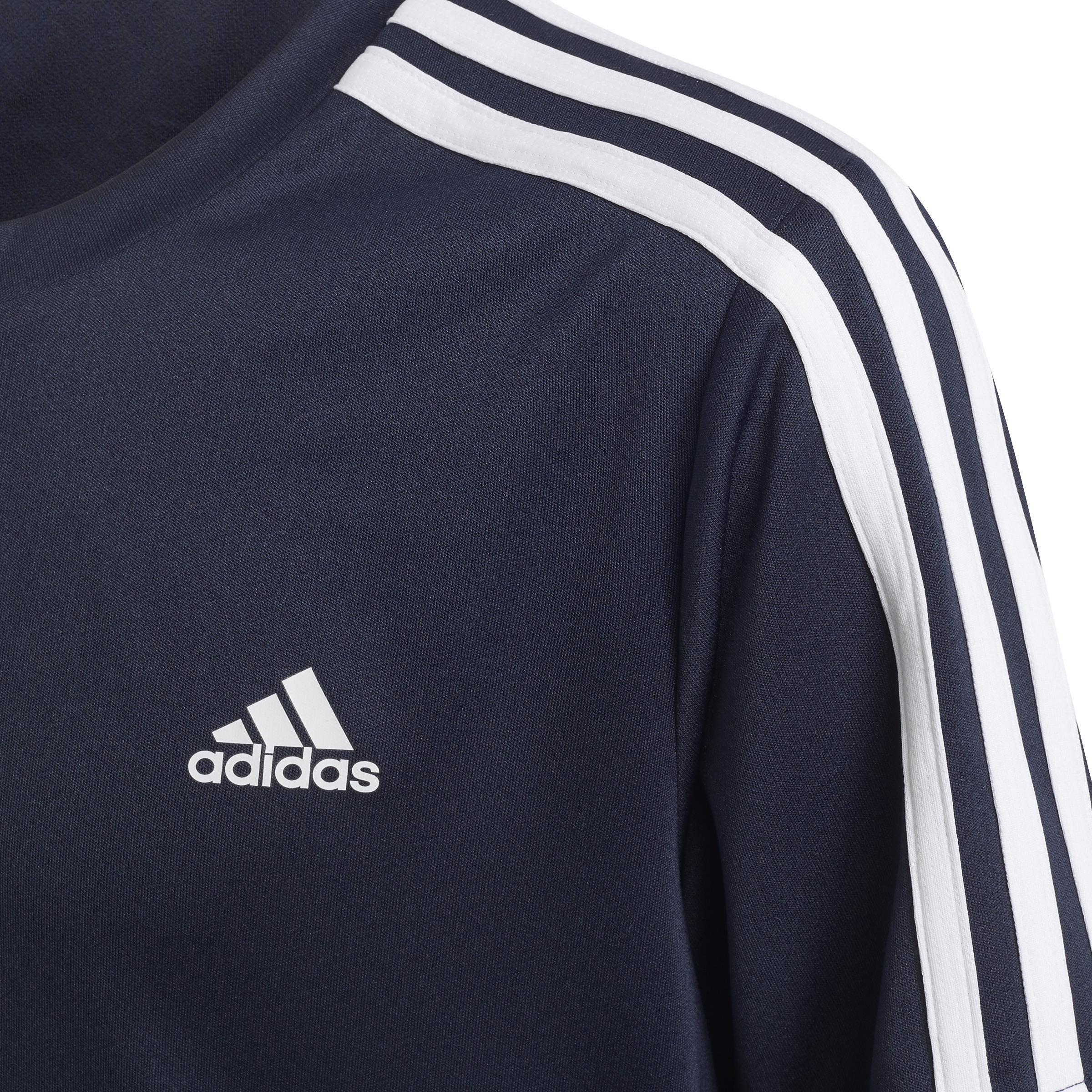 Kids Designed 2 Move 3-Stripes T-Shirt, Blue, A901_ONE, large image number 5