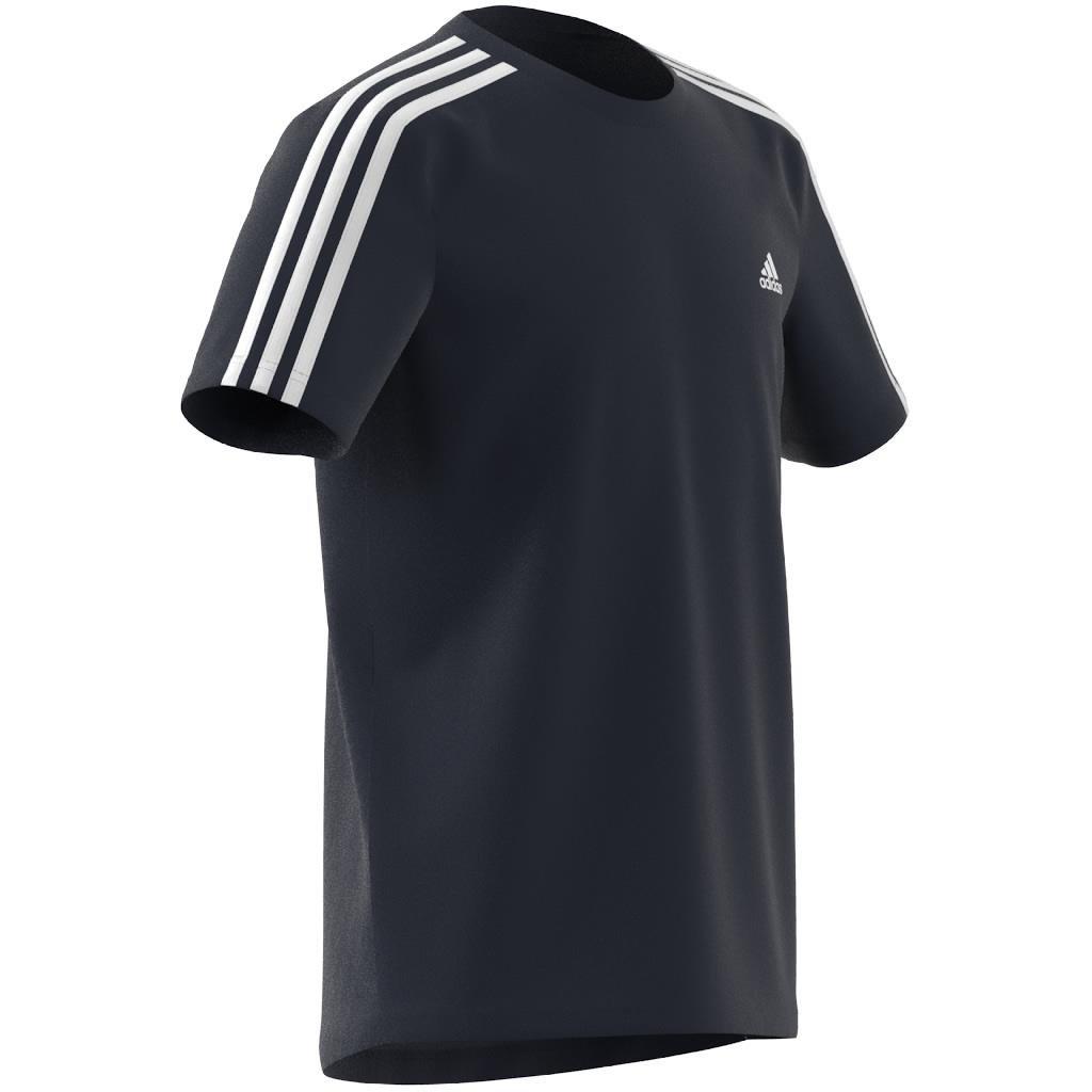 Kids Designed 2 Move 3-Stripes T-Shirt, Blue, A901_ONE, large image number 7