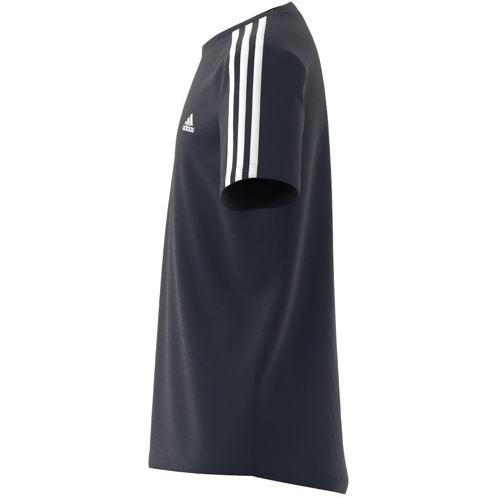 Kids Designed 2 Move 3-Stripes T-Shirt, Blue, A901_ONE, large image number 8