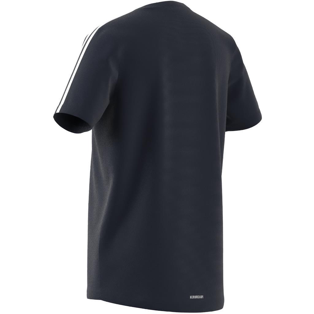 Kids Designed 2 Move 3-Stripes T-Shirt, Blue, A901_ONE, large image number 9