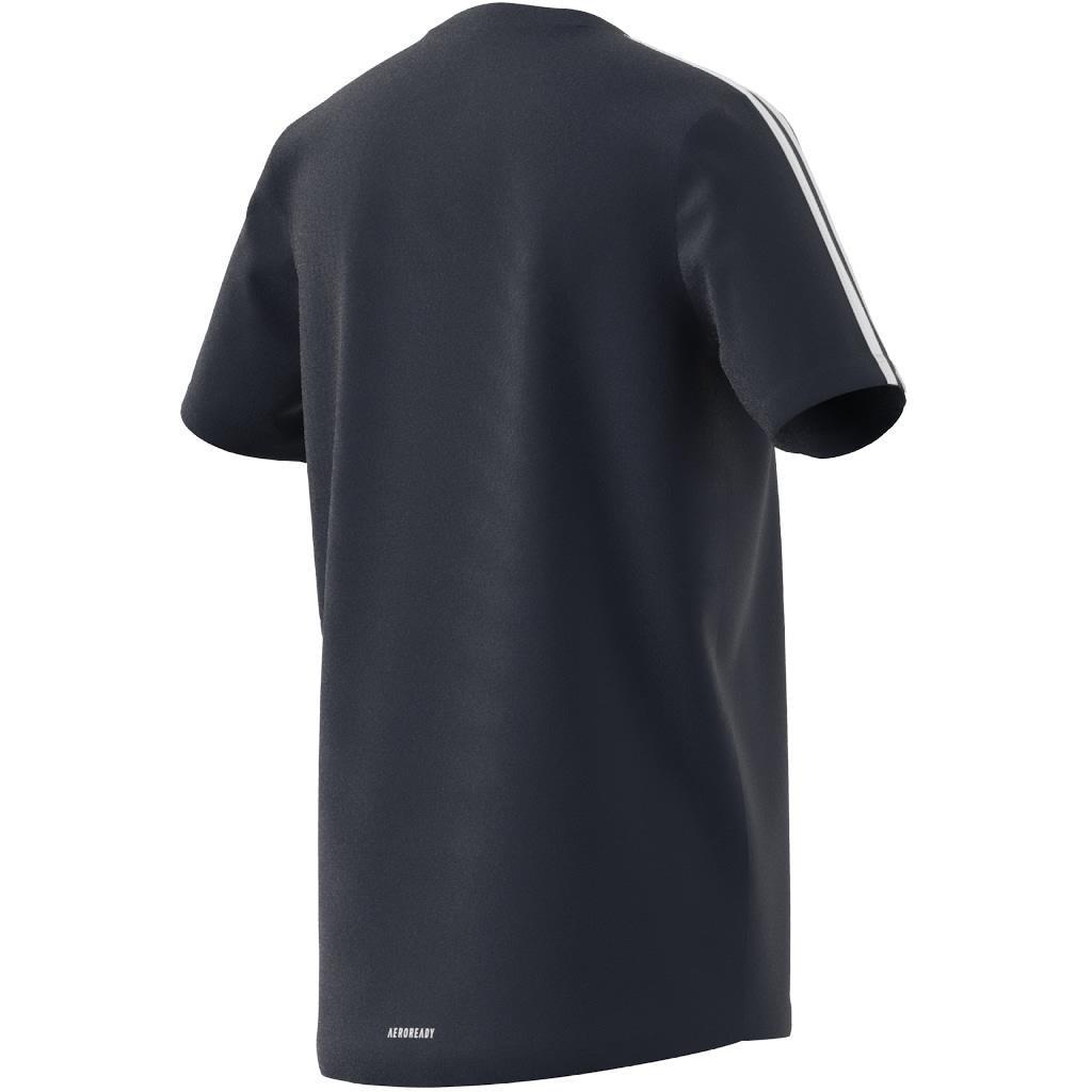 Kids Designed 2 Move 3-Stripes T-Shirt, Blue, A901_ONE, large image number 11