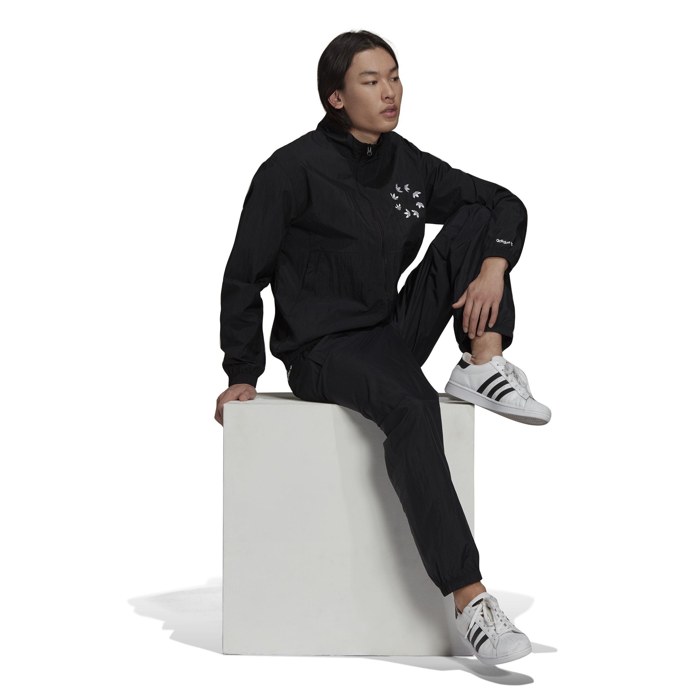 Adicolor Shattered Trefoil Tracksuit Bottoms, Black, , large image number 0