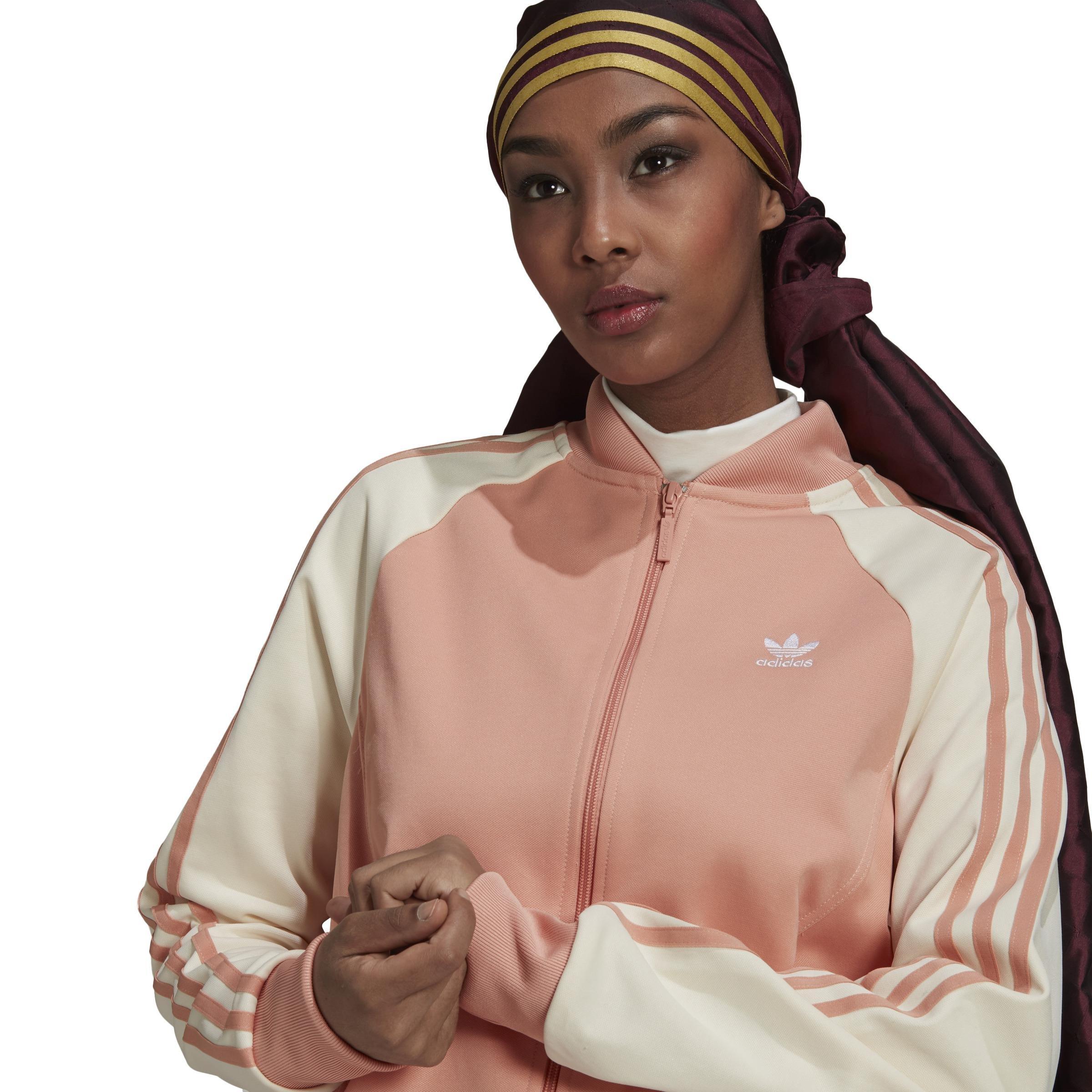 Adicolor Classics Collegiate Track Top, Pink, A901_ONE, large image number 4