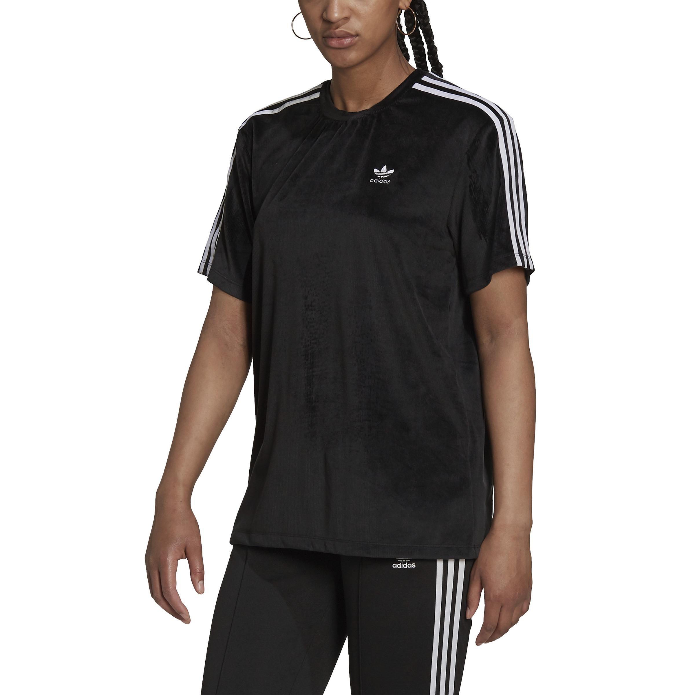 Adicolor Classics Corded Velour Loose T-Shirt, Black, , large image number 0
